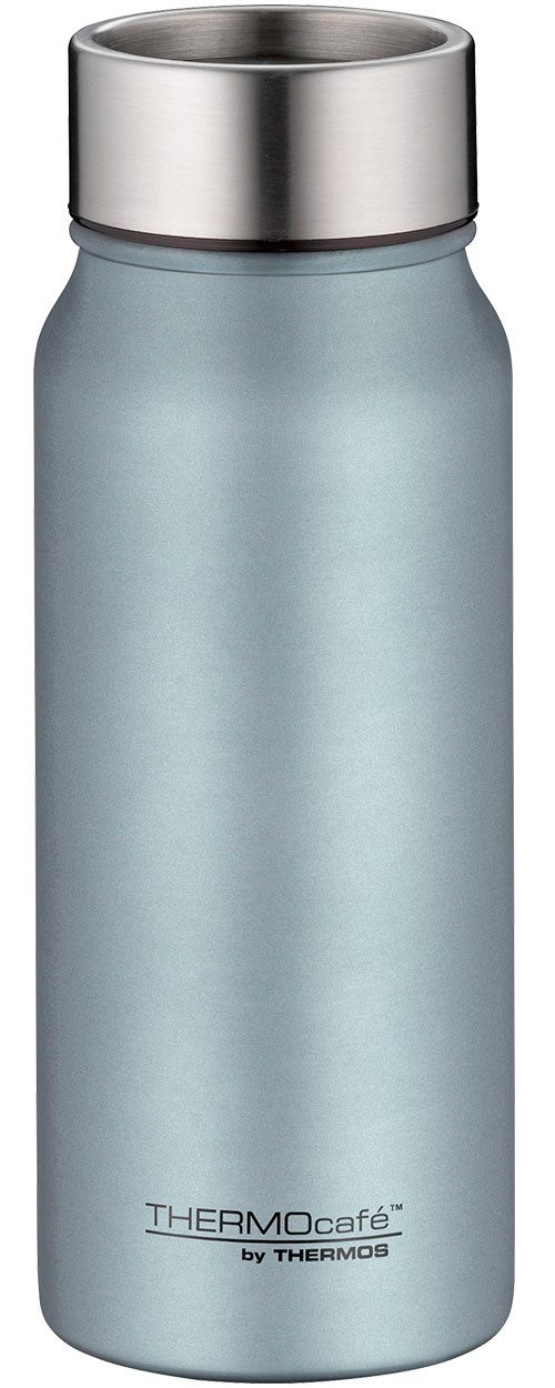 THERMOcafé Thermobecher TC DRINKING MUG, absolut dicht, spülmaschinenfest, 1-tlg., Edelstahl, Kunststoff, Silikon, 0,5l, 9h heiß & 20h kalt, zerlegbares Push Button Lid