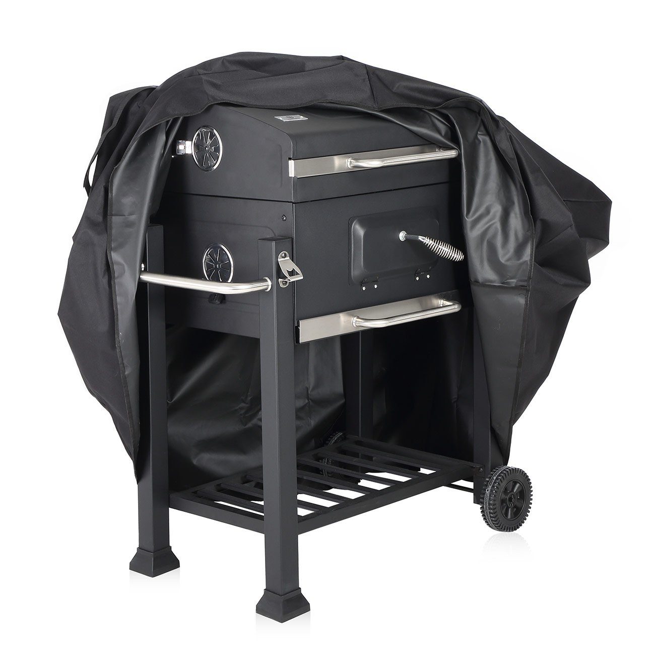 Strattore Holzkohlegrill Abdeckhaube Holzkohlegrill 600D Oxford BBQ Grillwagen Grillabdeckung – Bild 2 von 5