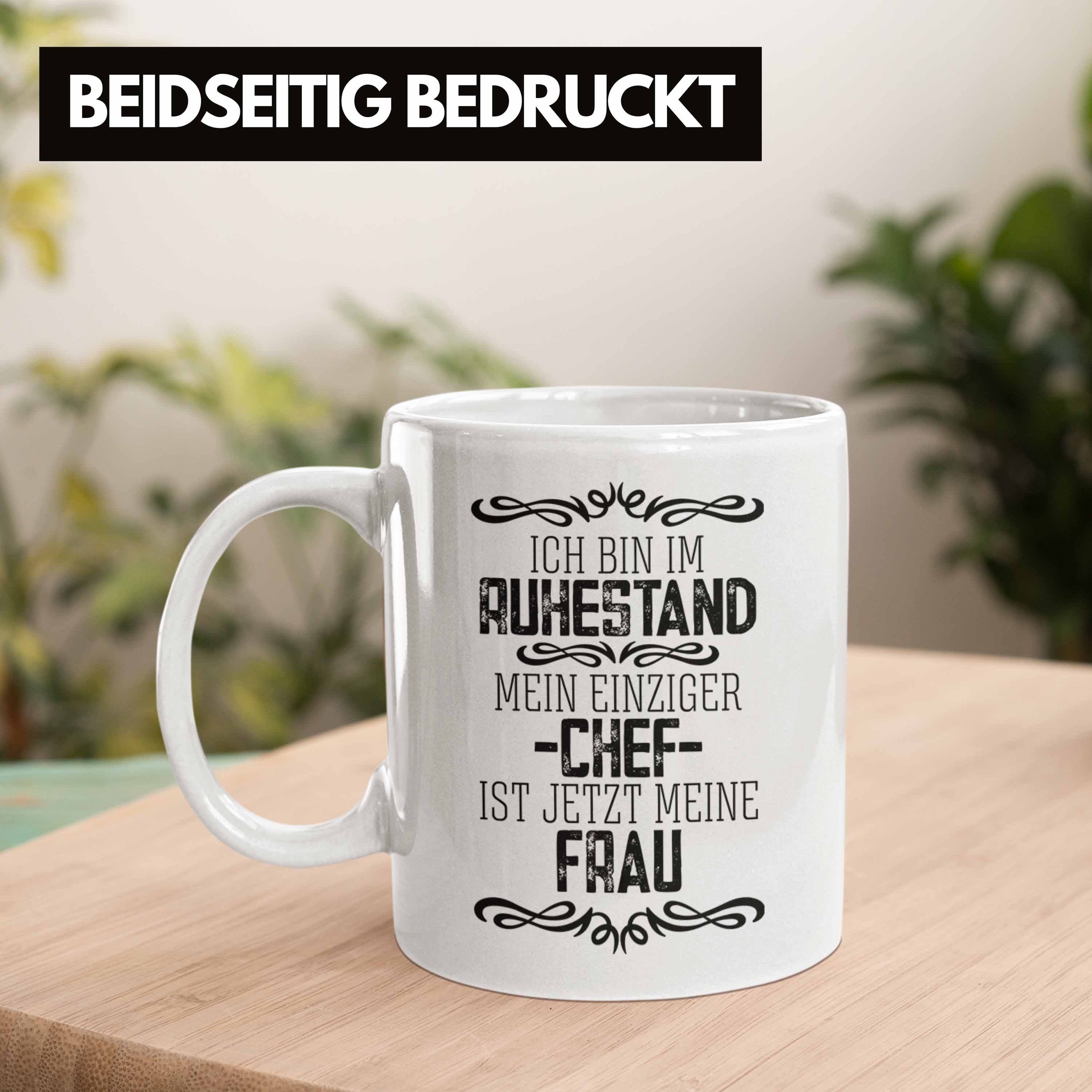 Ruhestand Abschied Weiss Pension Trendation Pensionierung Trendation Rente Rentner Tasse - Männer Mann Lustige Tasse Abschiedsgeschenk Geschenk