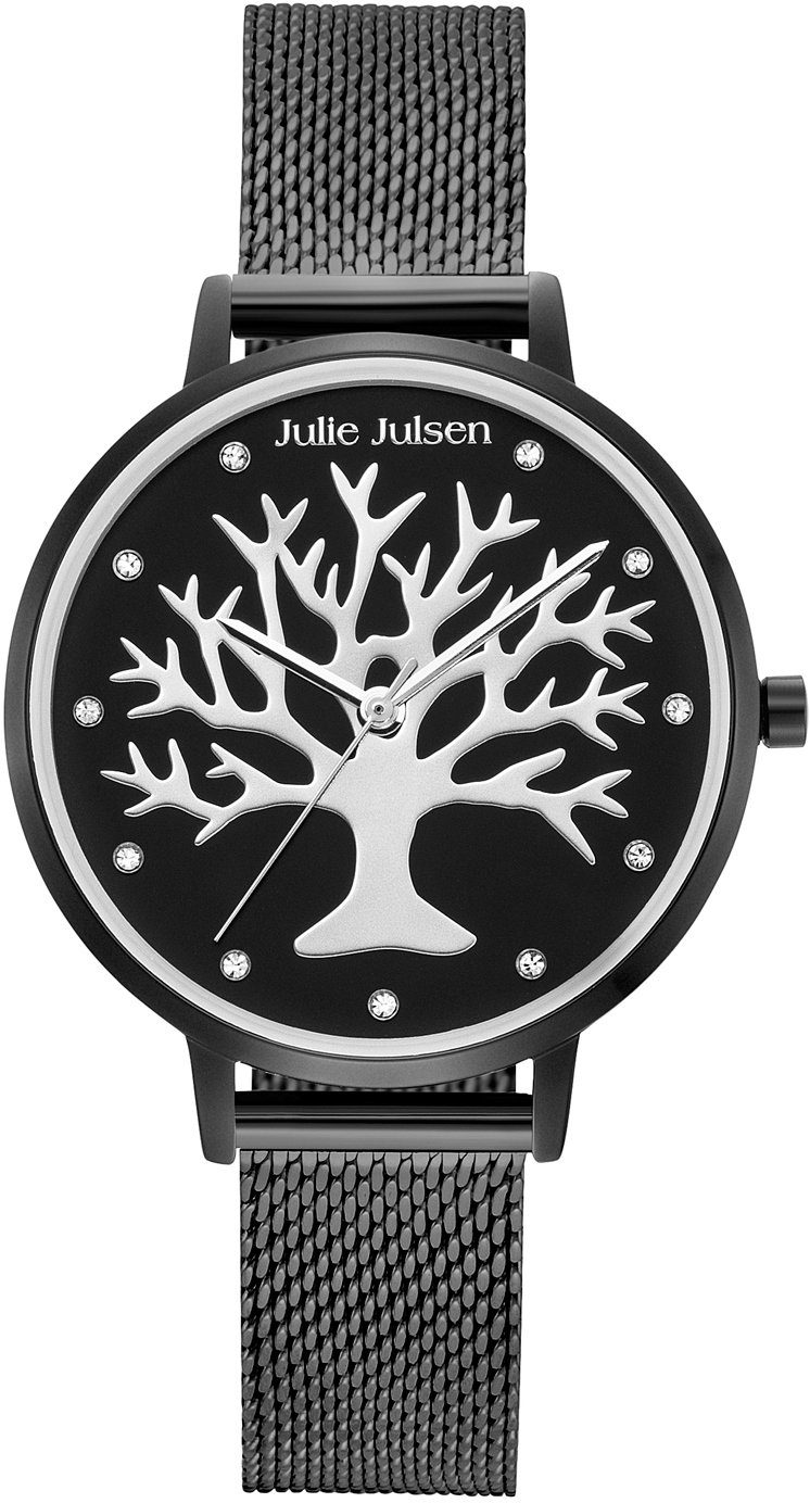 Damen Uhren Julie Julsen Quarzuhr Poems of Life All Black, JJW1167BLKME
