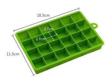 BAYLI Mörser 5er Set Eiswürfelform mit Deckel aus Silikon, Eiswürfelbehälter mit