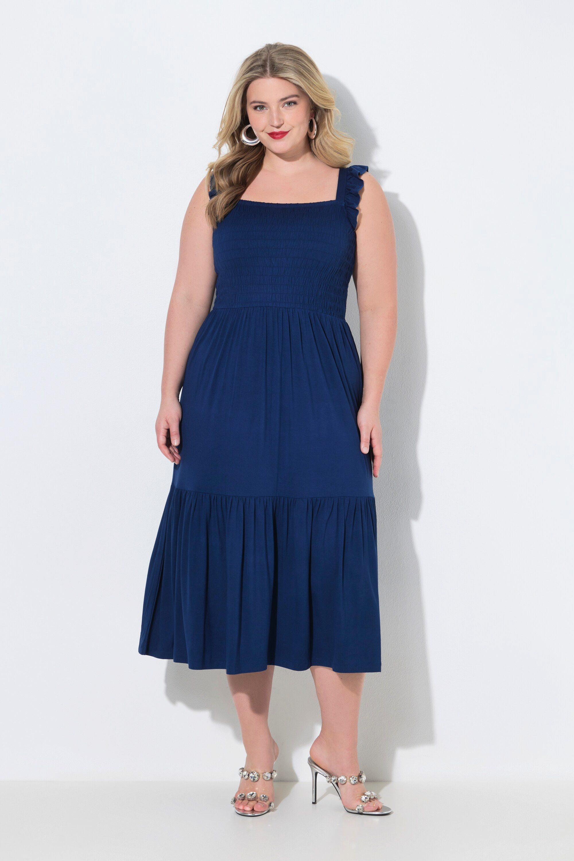 MIAMODA Midikleid Midi-Smokkleid ärmellose A-Linie Lieblingsfarben