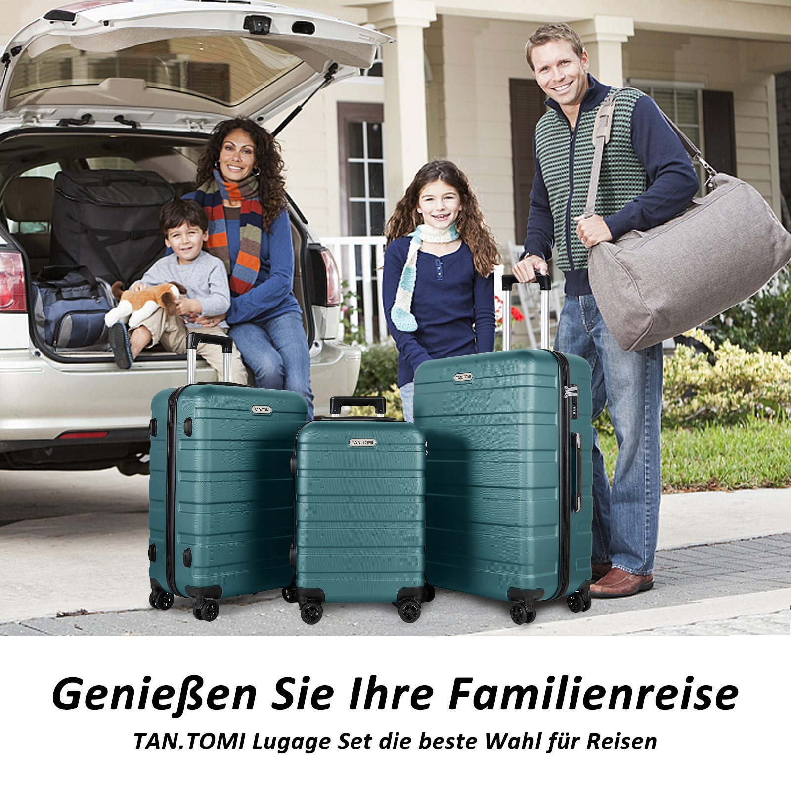 TAN.TOMI Handgepäckkoffer Koffer Hartschale Leicht Reisekoffer ABS Geräumig günstig online kaufen