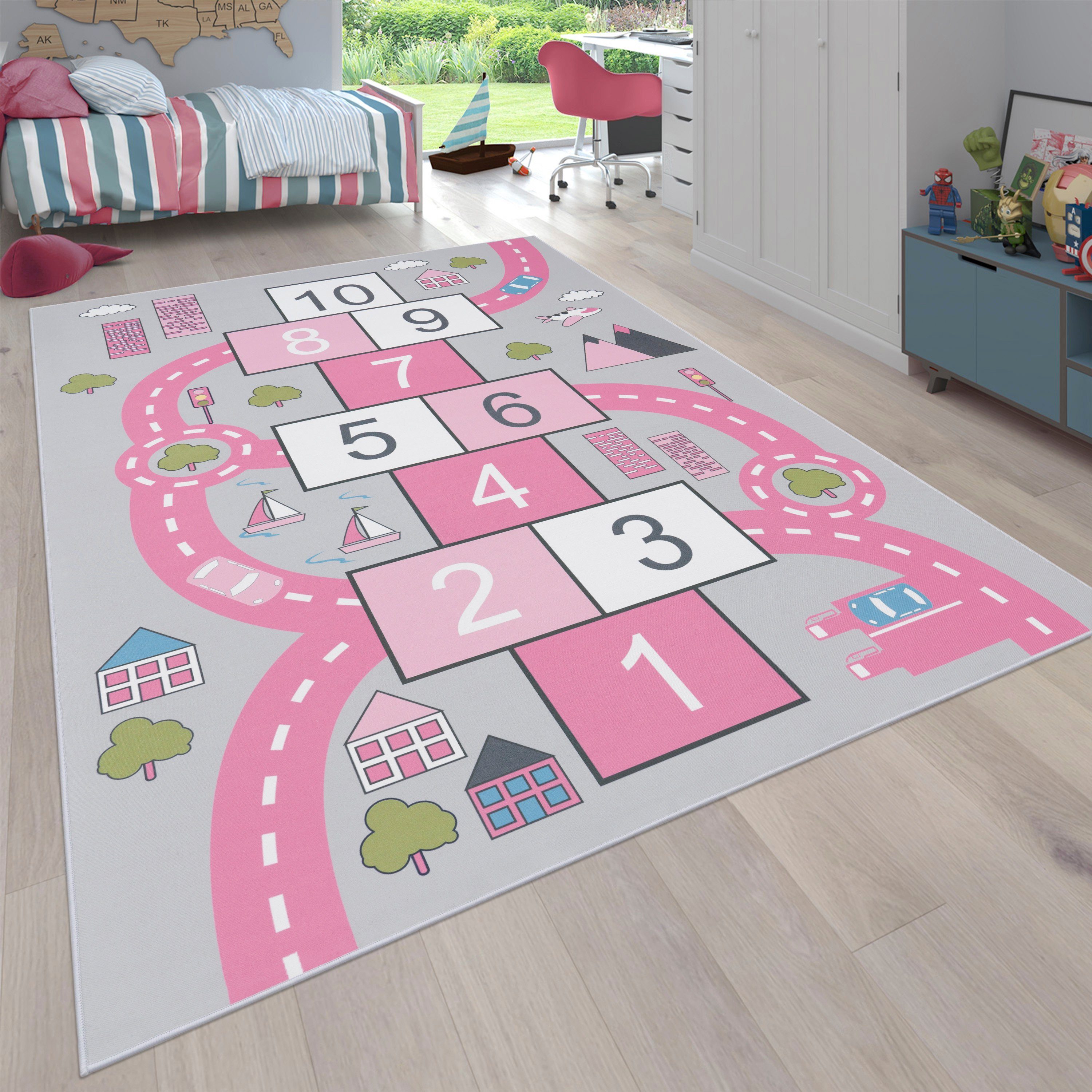 Paco Home Kinderteppich Bino 569, rechteckig, günstig online kaufen