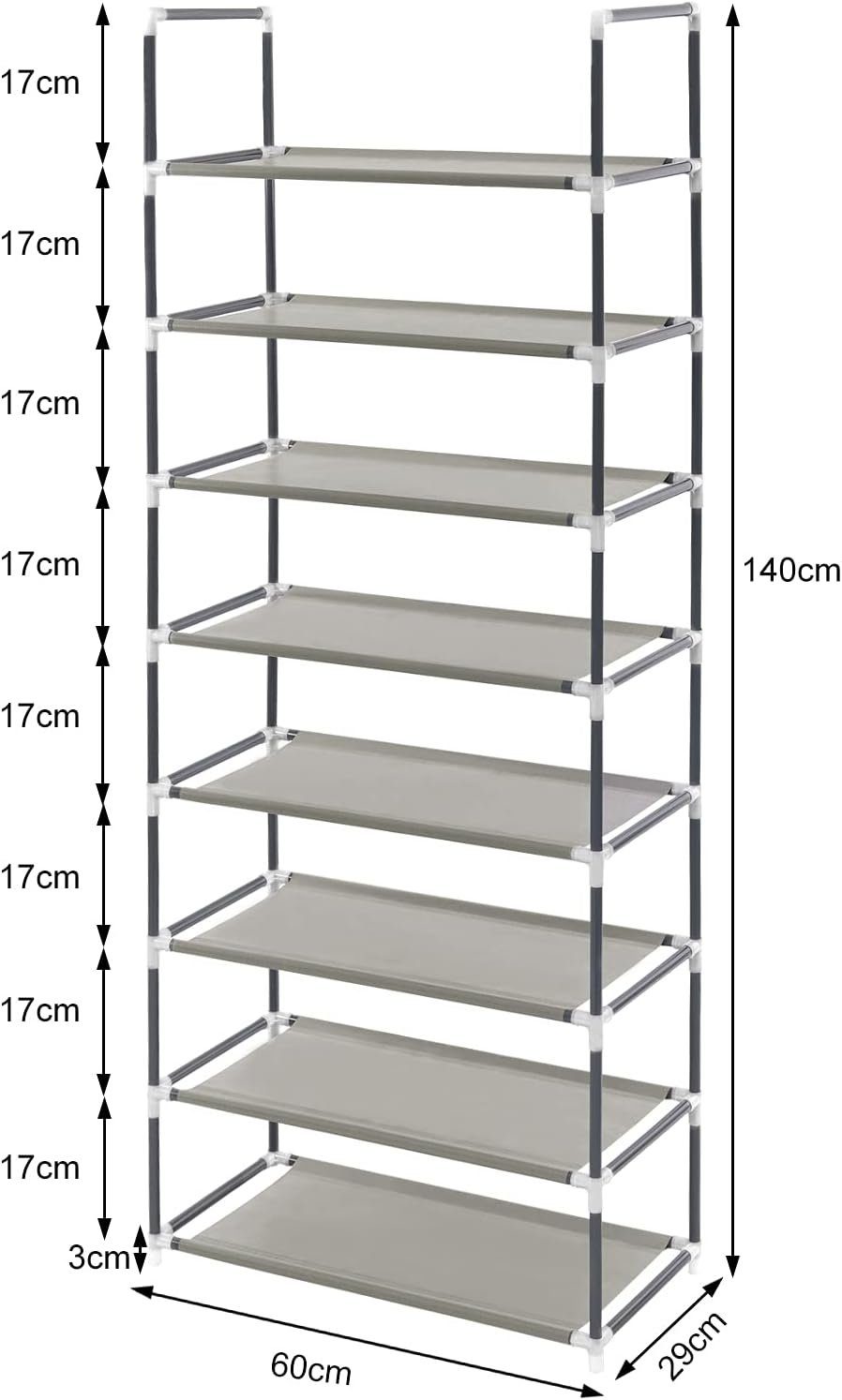 Woltu Schuhregal, Schuhregal Schuhständer 8 Schicht
