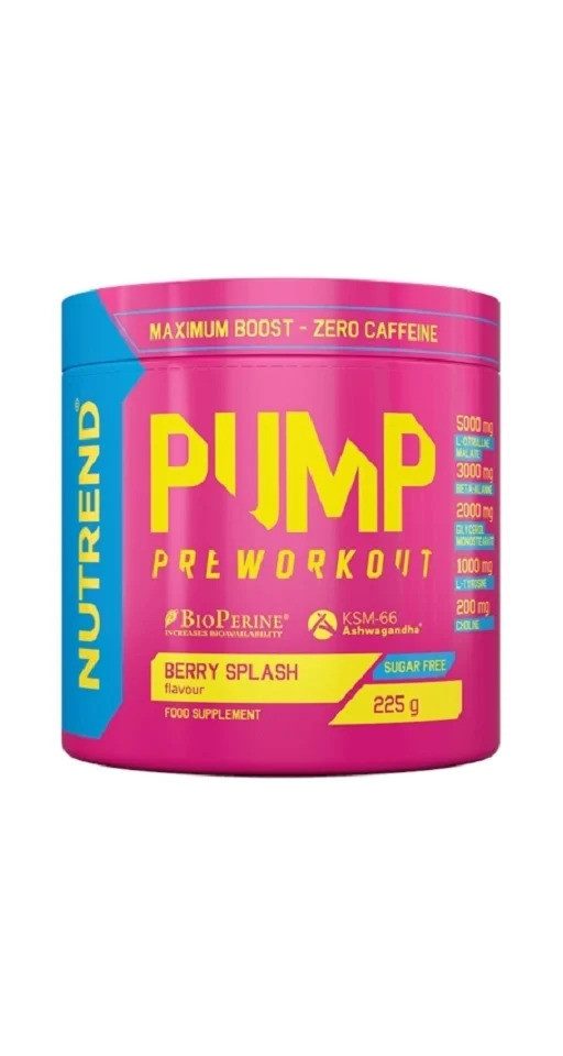 NUTREND Pump 225g - Bubble Gum Pulver, 225 g, Pulver