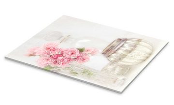 Posterlounge Acrylglasbild Lizzy Pe, Stillleben mit Rosen, Wohnzimmer Shabby Chic Fotografie