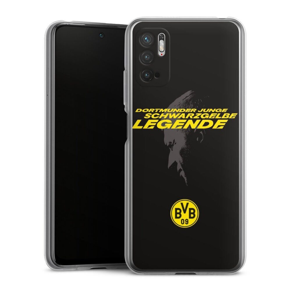 DeinDesign Handyhülle Marco Reus Borussia Dortmund BVB Danke Marco Schwarzgelbe Legende, Xiaomi Redmi Note 10 5G Silikon Hülle Bumper Case Handy Schutzhülle