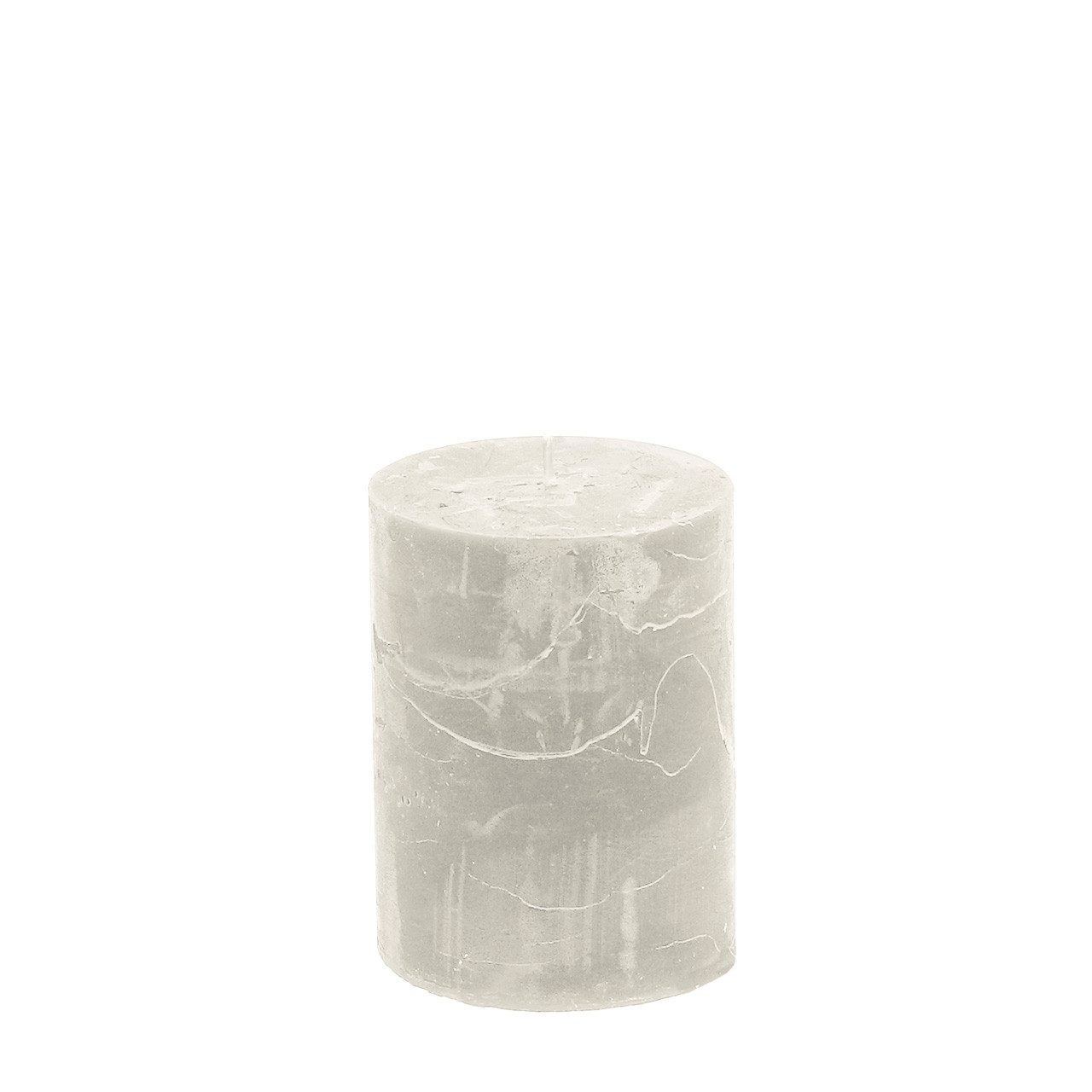 Florists Products Stumpenkerze Premium Durchgefärbte Kerzen Grau 60x80mm, Set aus 4, 4 Stück
