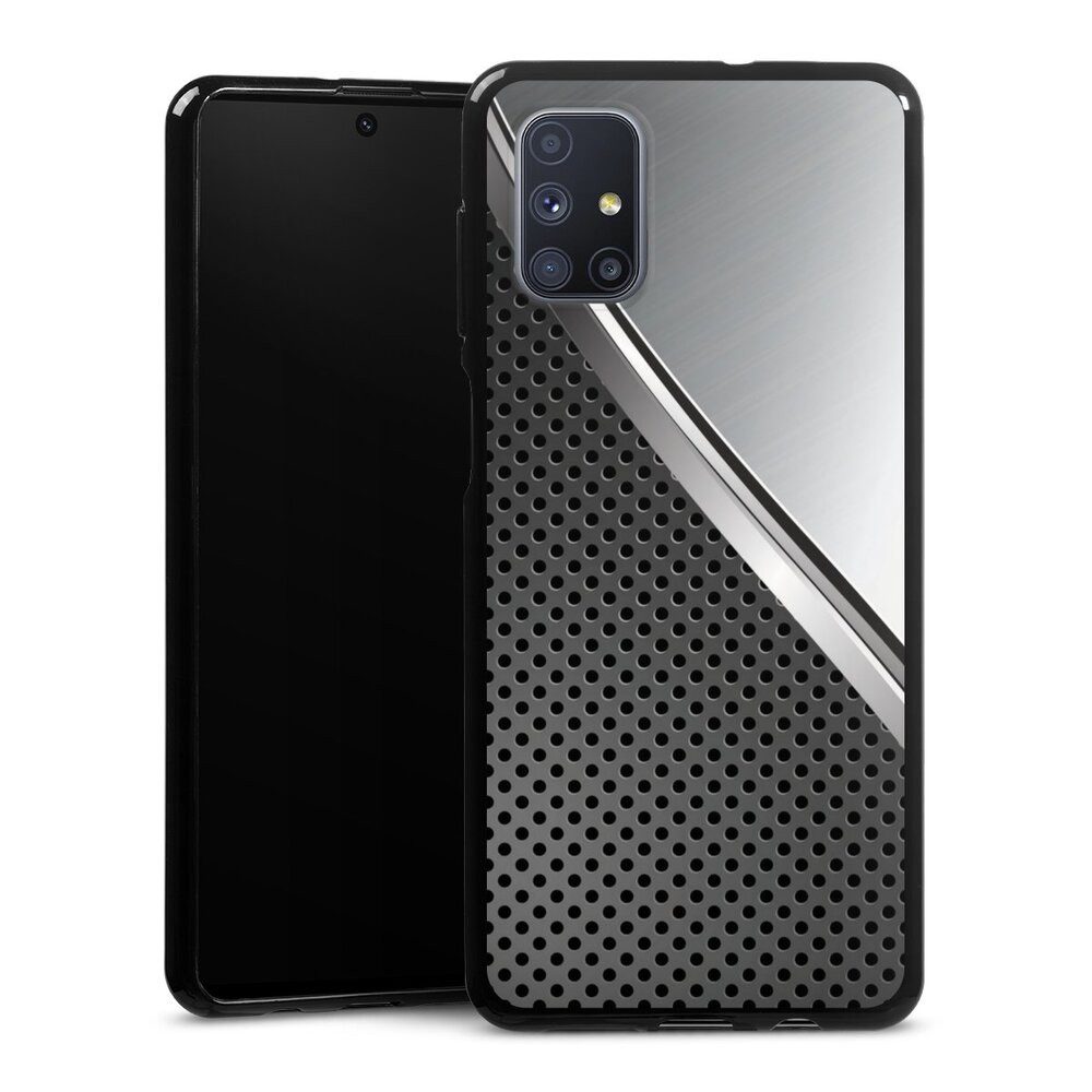 Handyhülle Carbon Stahl Metall Duo Metal Surface
