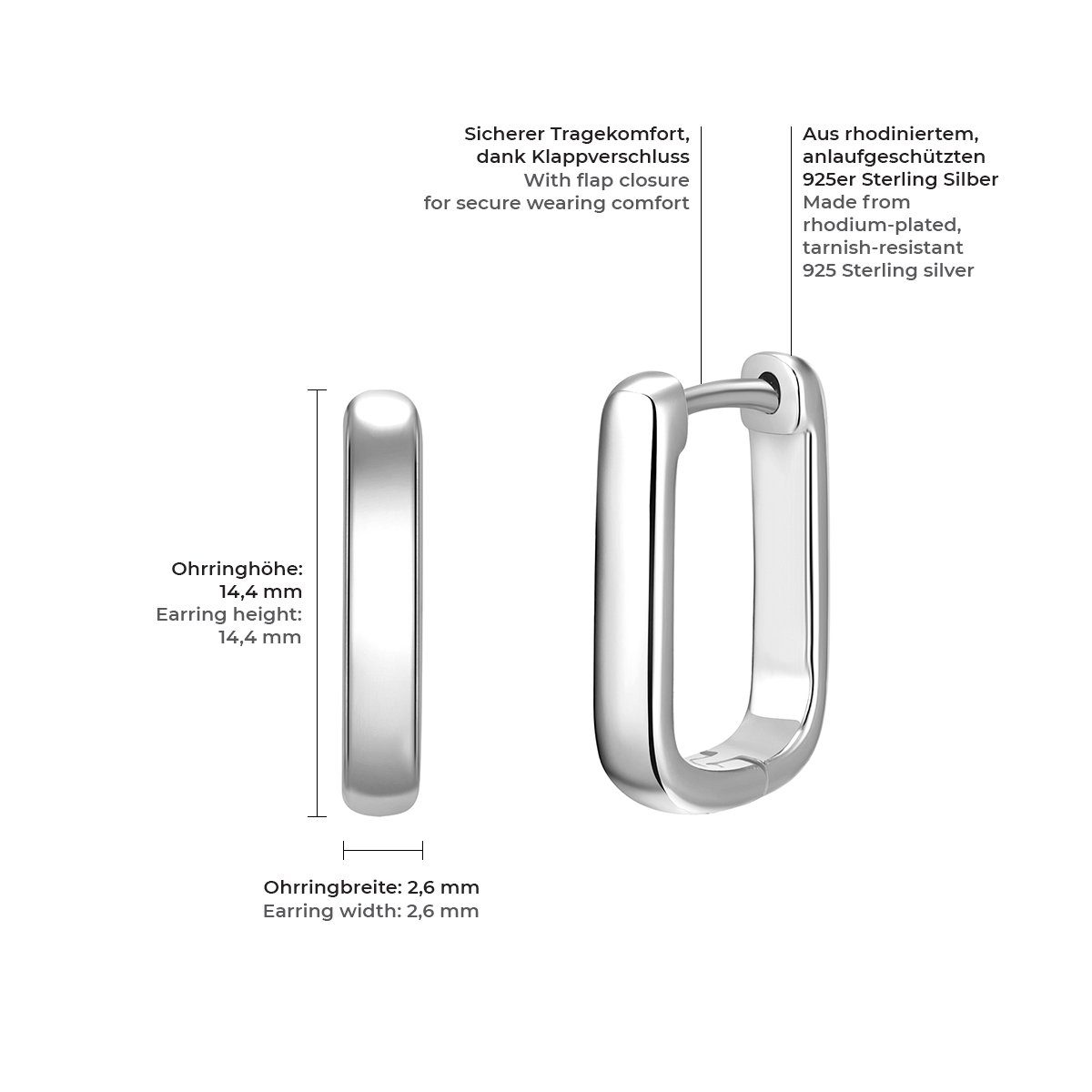 Glanzstücke München Paar Creolen silber, für Frauen günstig online kaufen