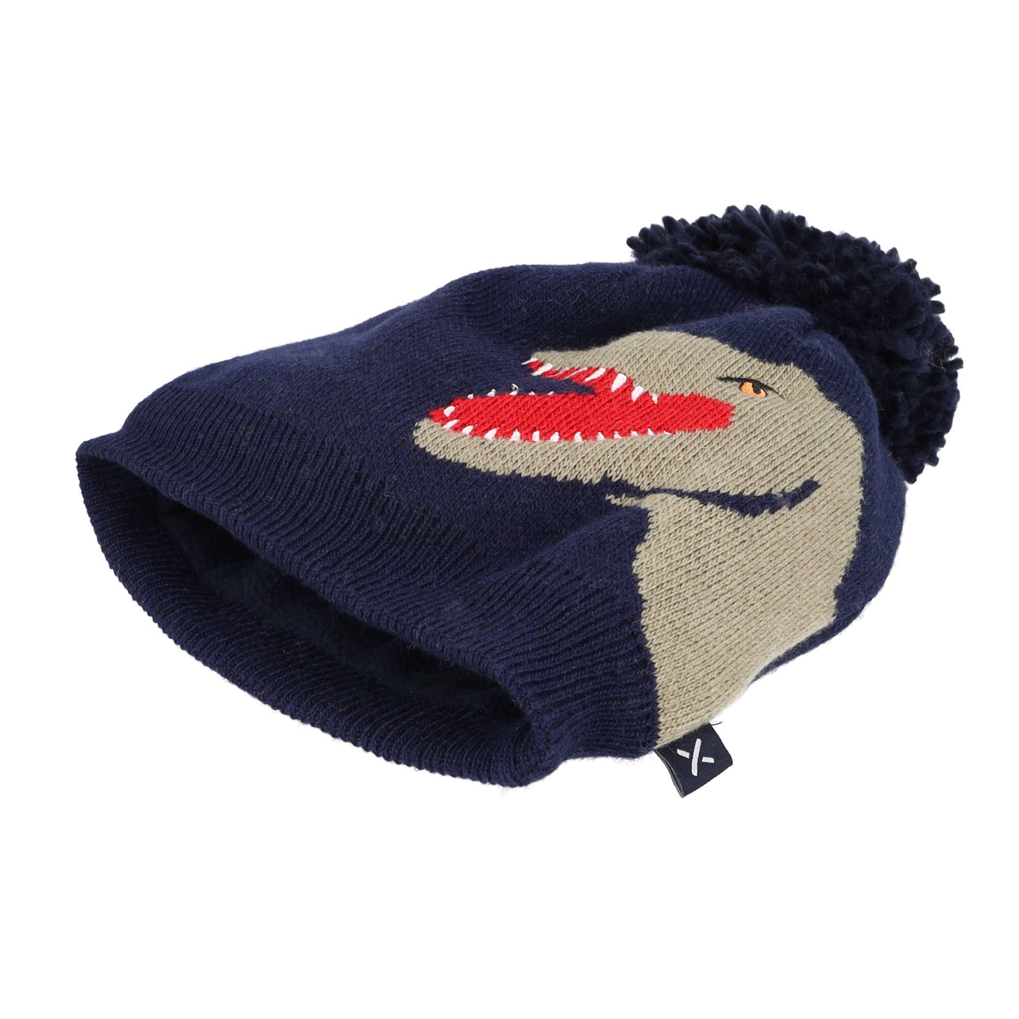 MAXIMO Strickmütze KIDS BOY-Mütze Dino Vollfutter (1-St)
