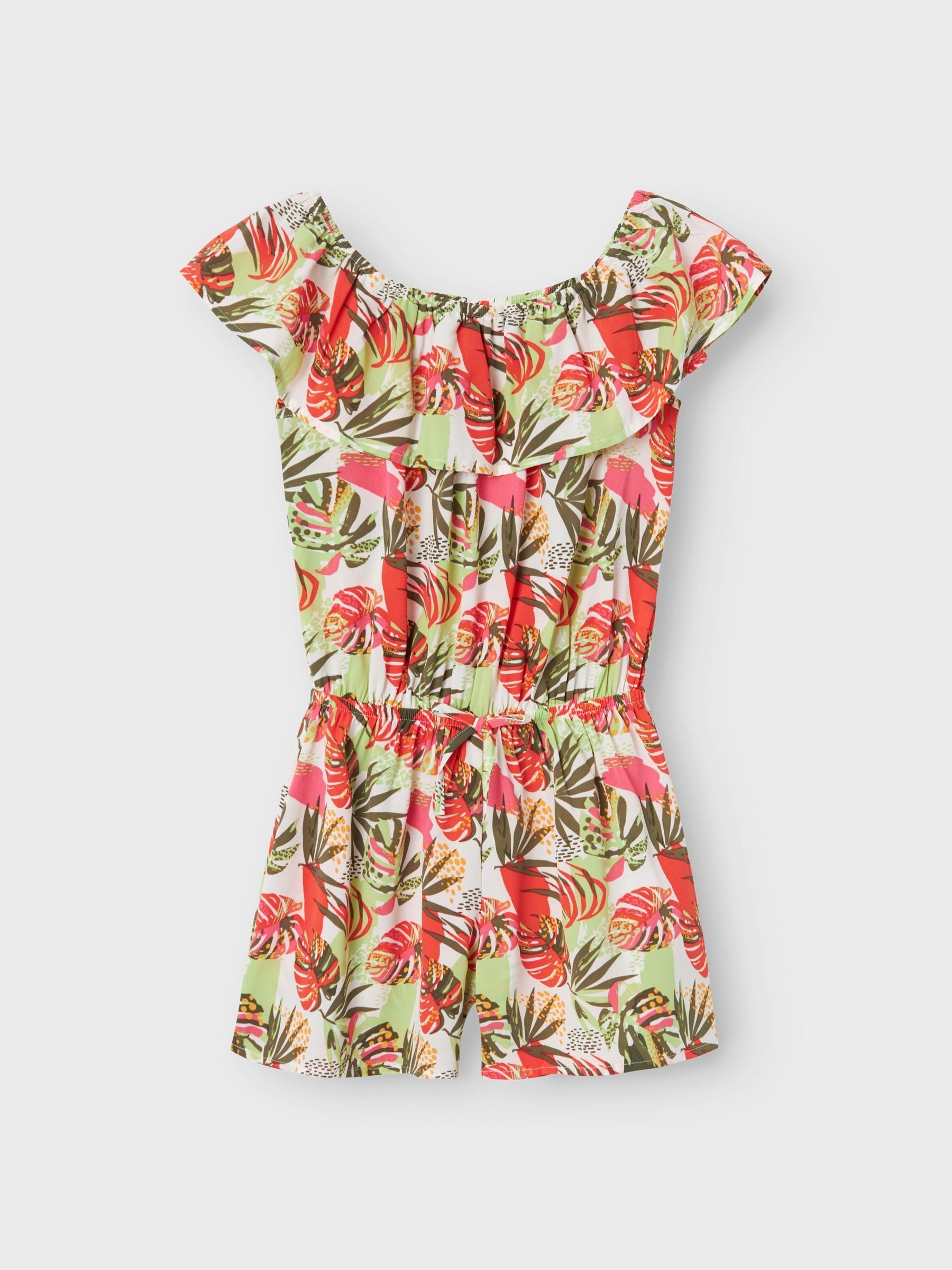 Name It Spitzenkleid - Lässiger, markantes Muster (knielang) NKFVINAYA SS PLAYSUIT FFFFF NOOS