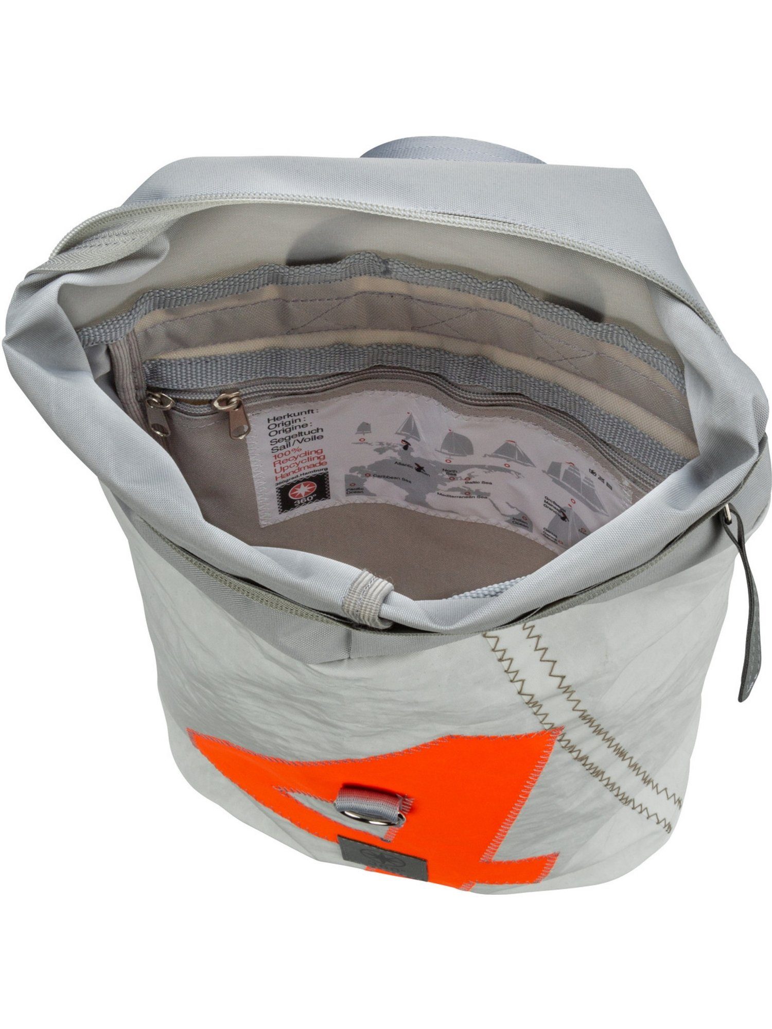 Weiß/Orange 360Grad Möwe Packsack