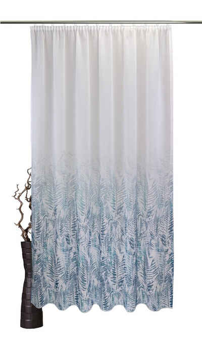 Vorhang Alessa, VHG, Kräuselband (1 St), halbtransparent, Digitaldruck, Farbverlauf, Aquarell