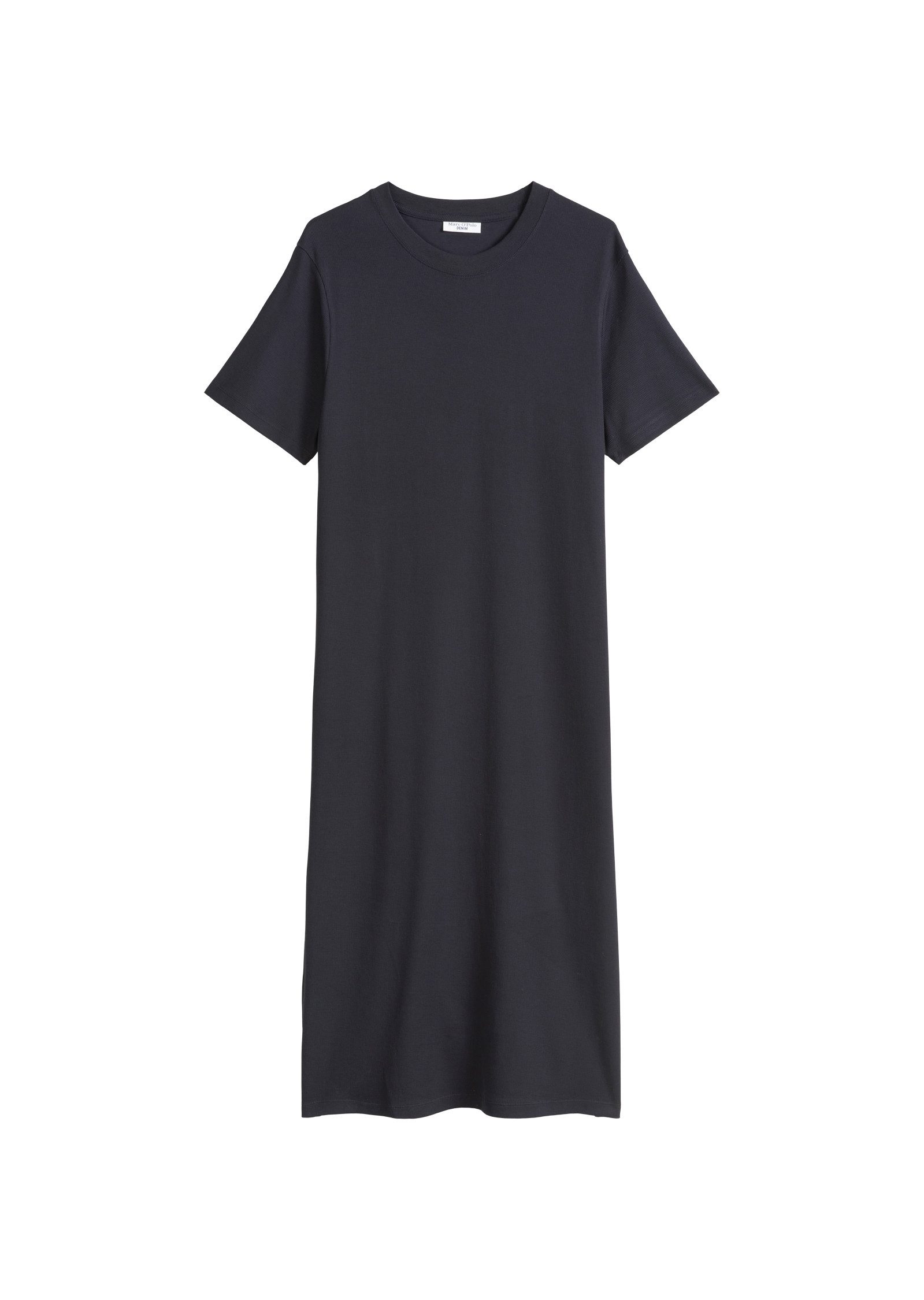 Jerseykleid aus gerippter Bio-Baumwolle