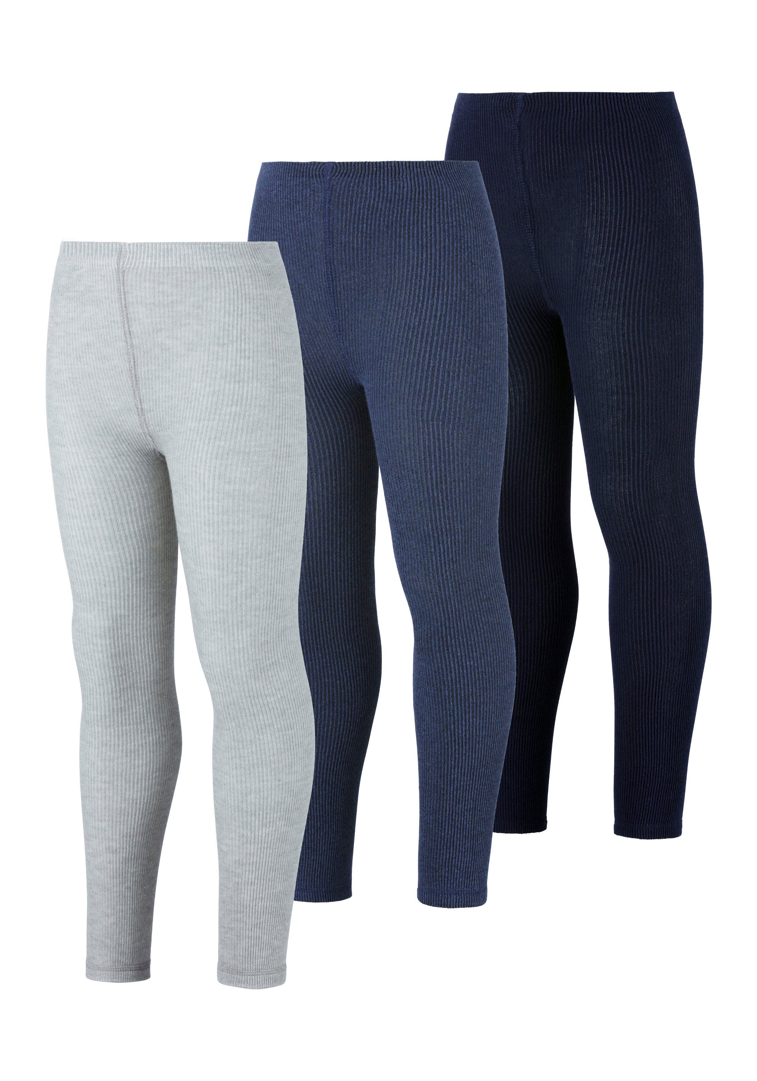 H.I.S Strickstrumpfleggings (Packung 3 St) in feiner Rippqualität