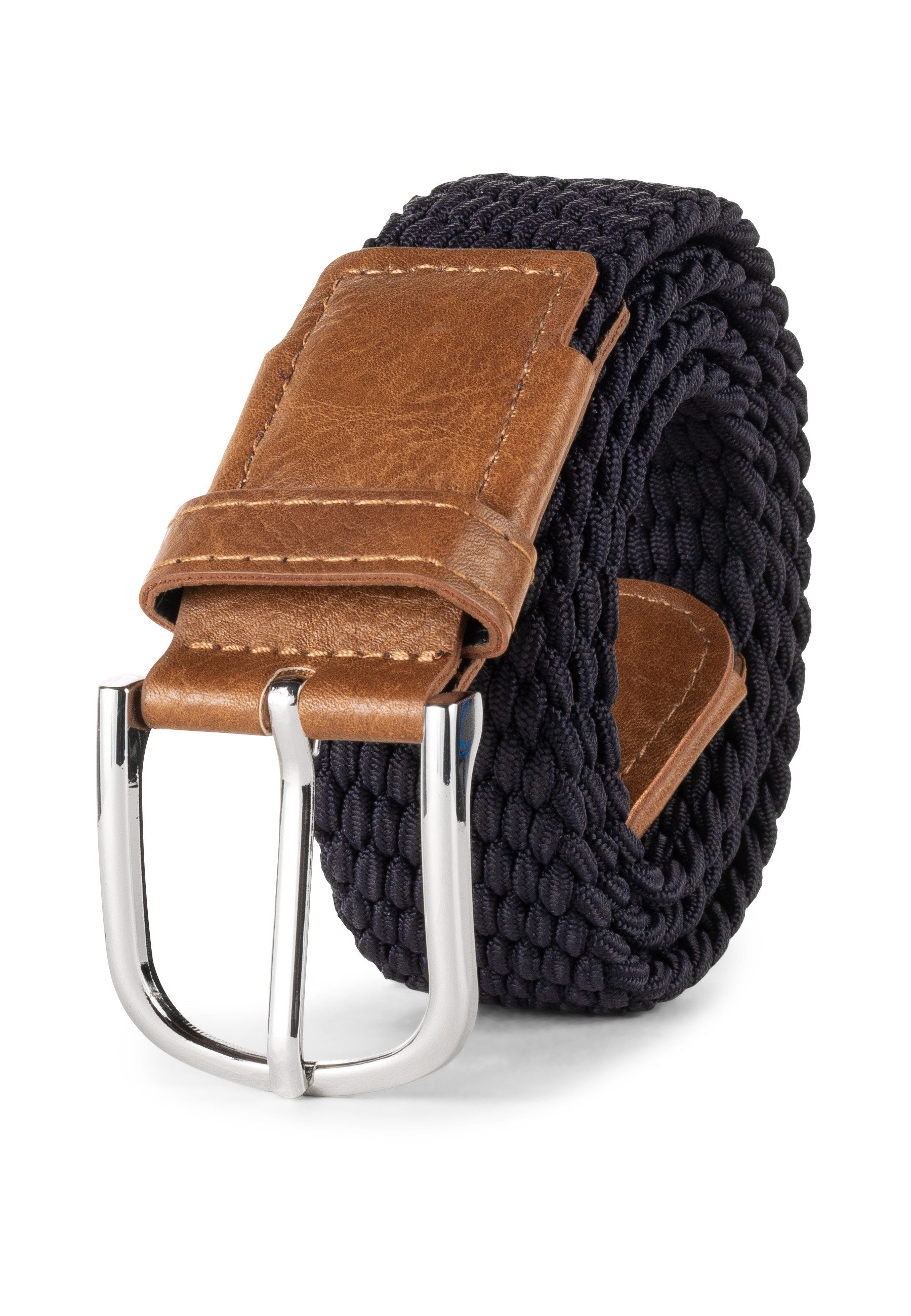 Indicode Stoffgürtel Alvin (1-St) Elastischer Flechtgürtel günstig online kaufen