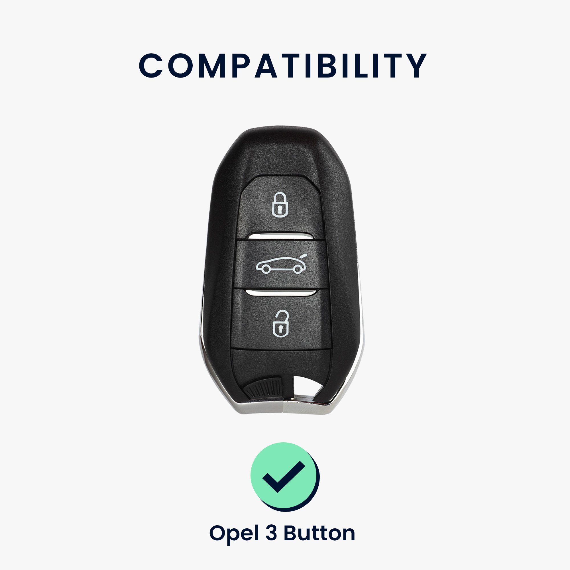 Opel, Schlüssel für kwmobile Hülle Schlüsselhülle Case Schlüsseltasche Cover Autoschlüssel