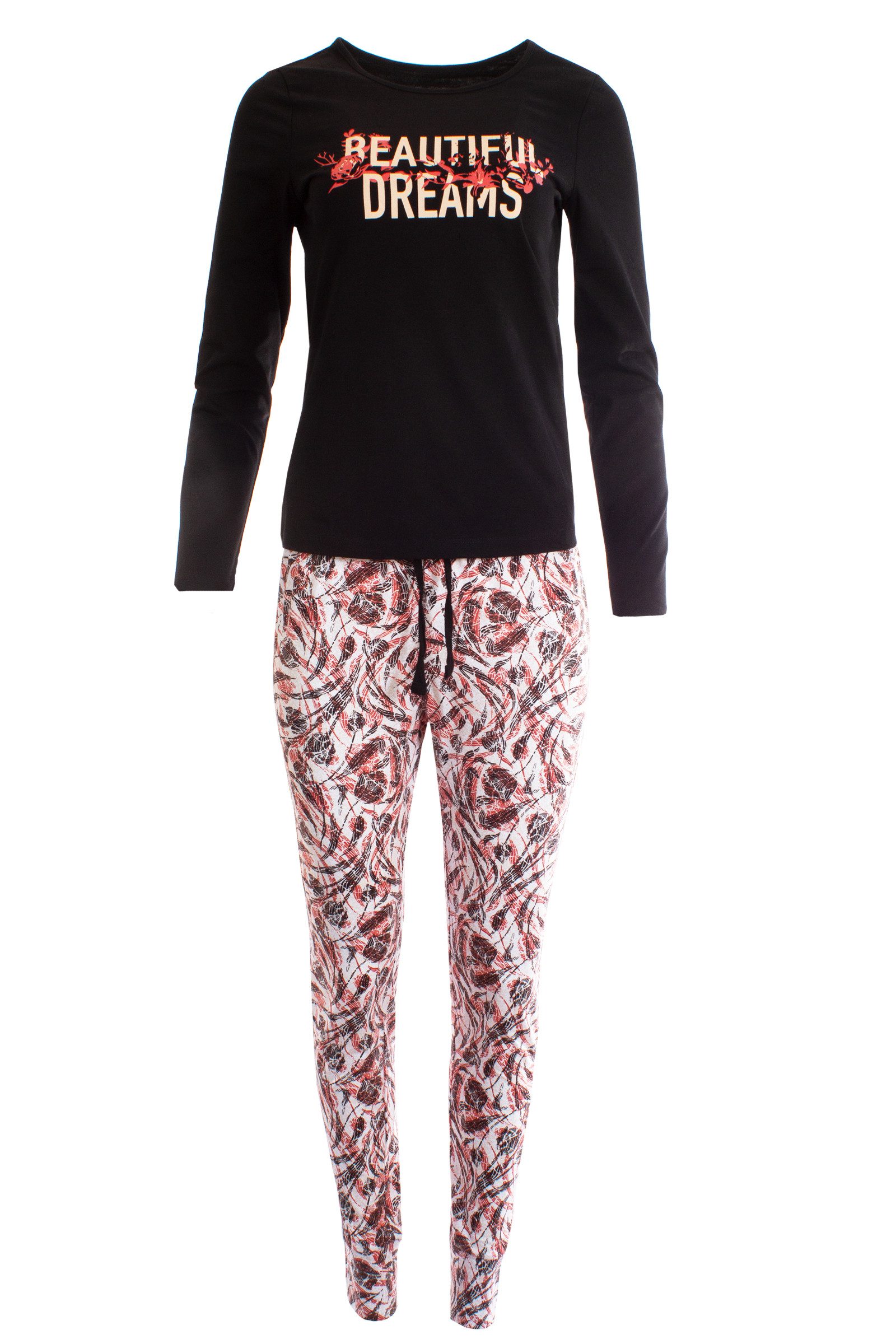 Era&Me Pyjama Damen Pyjama Set Schlafhose + Langarm Oberteil (Schlafanzug S günstig online kaufen