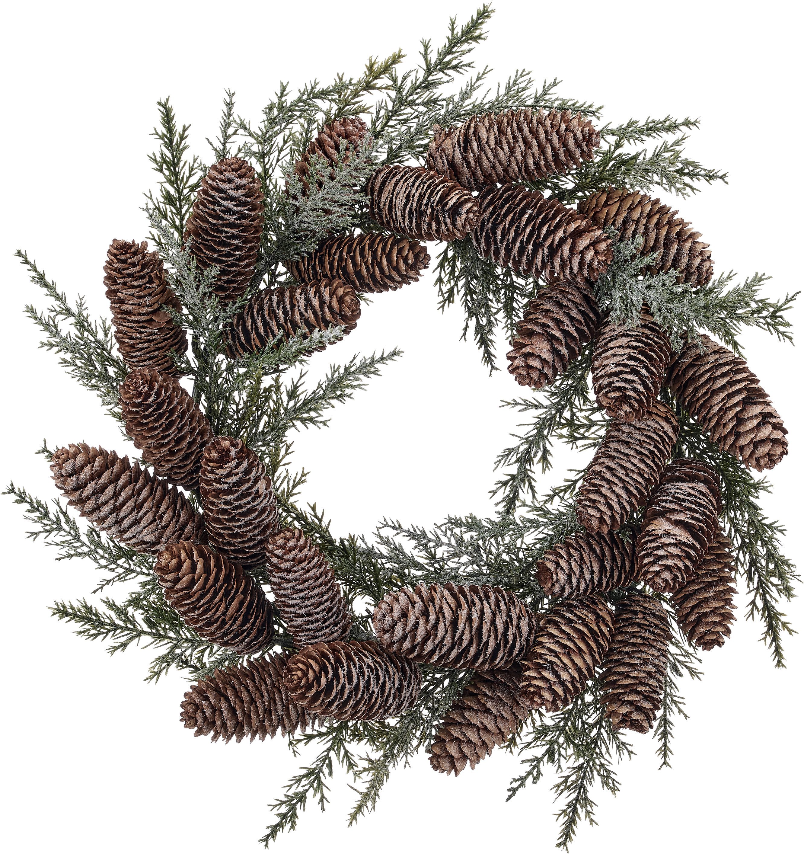 Kunstkranz Koniferenkranz, OTTO home, Höhe 8 cm, mit Zapfen