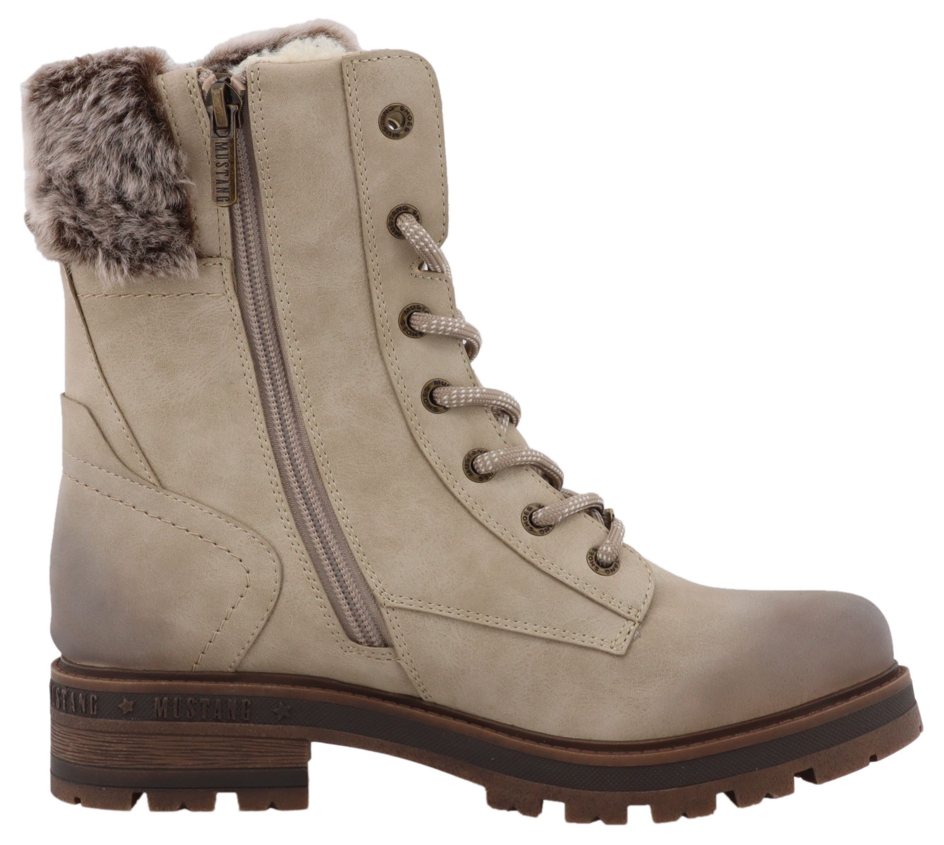 Mustang Shoes Darleen Winterstiefelette Winterboots mit Fellimitatkragen