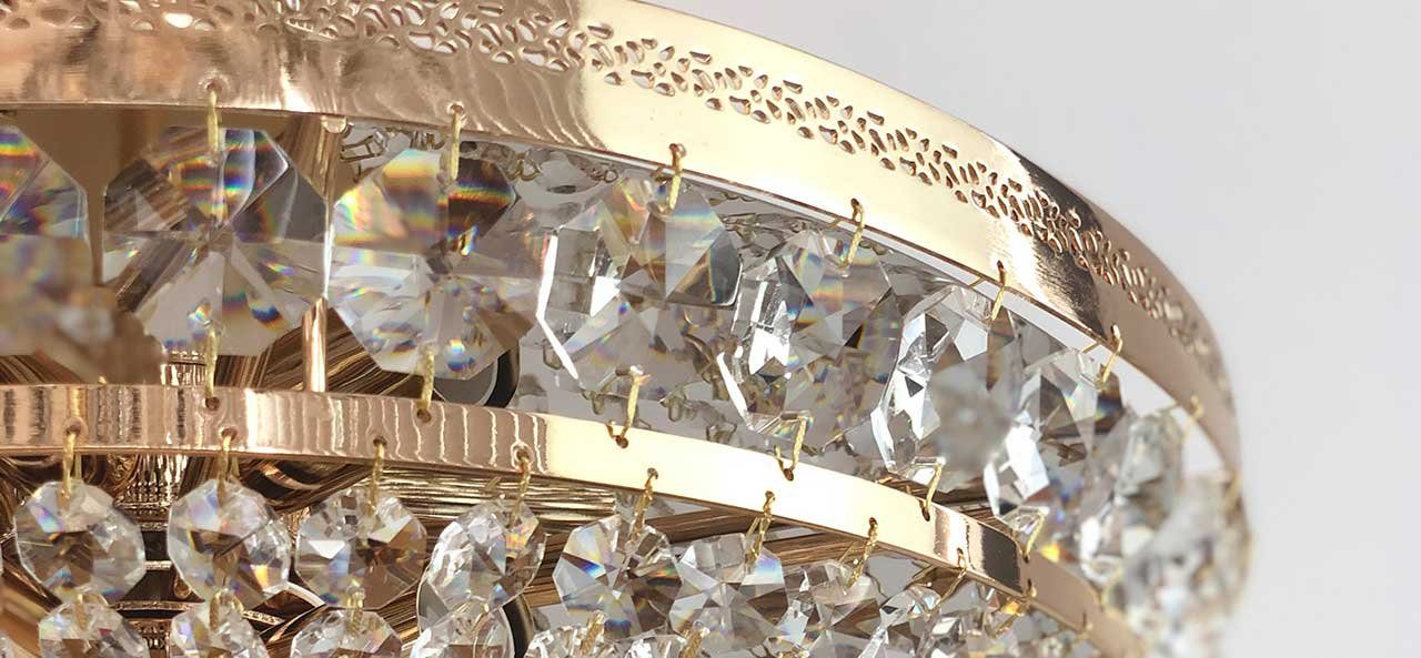 PGA-Lights Deckenleuchten Palace Goldfarben günstig online kaufen