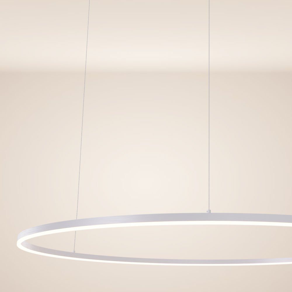 s.luce Pendelleuchte LED Pendelleuchte Ring Ø 120 direkt oder indirekt Weiß, Warmweiß
