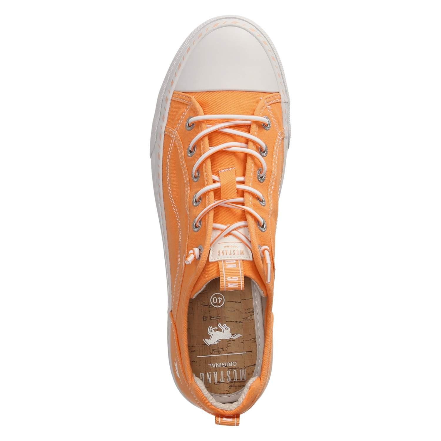 MUSTANG Mustang 1376308-61 Damen Textil orange Schnürschuh