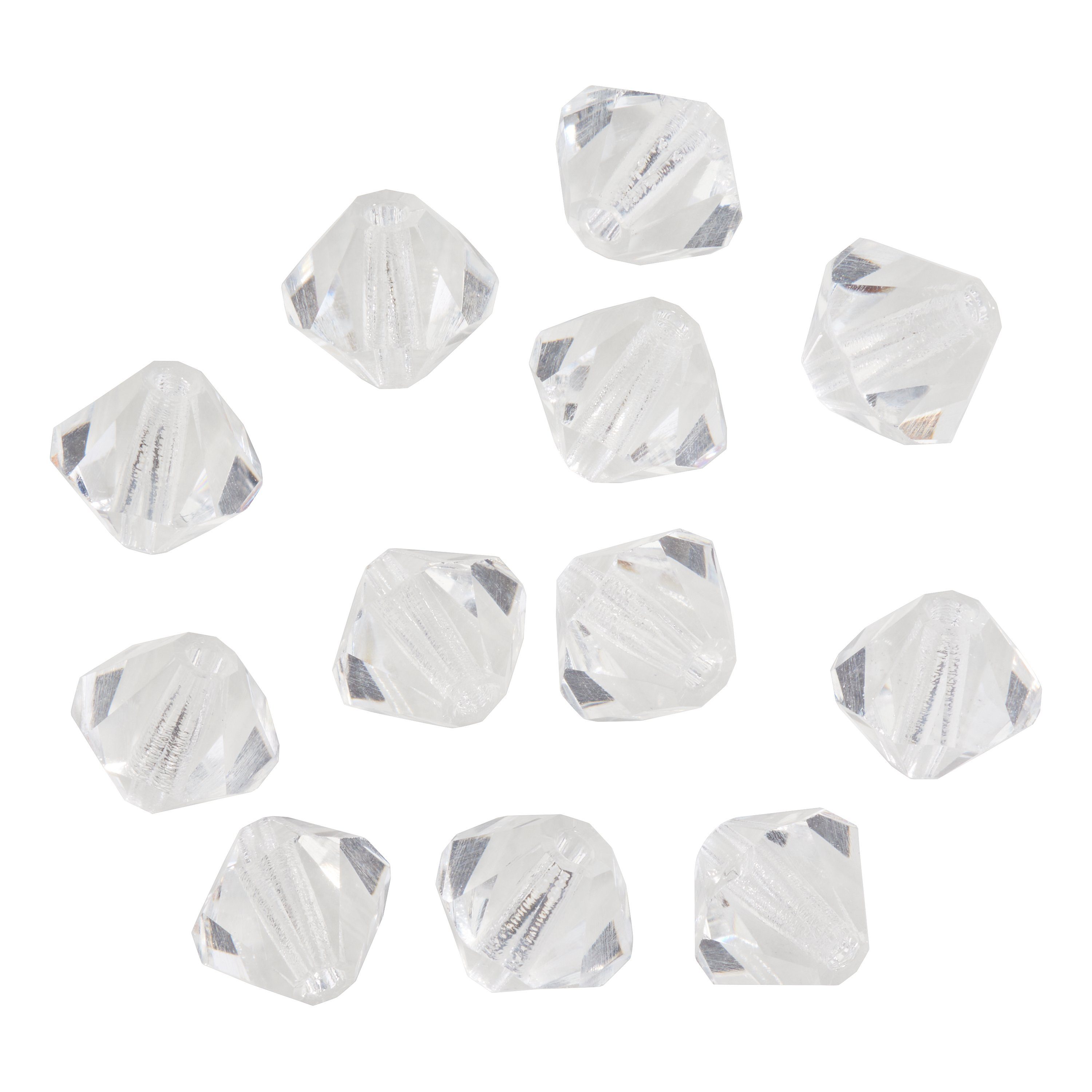 Pracht Bastelperlen Glasschliffglitzerperlen, 6 mm