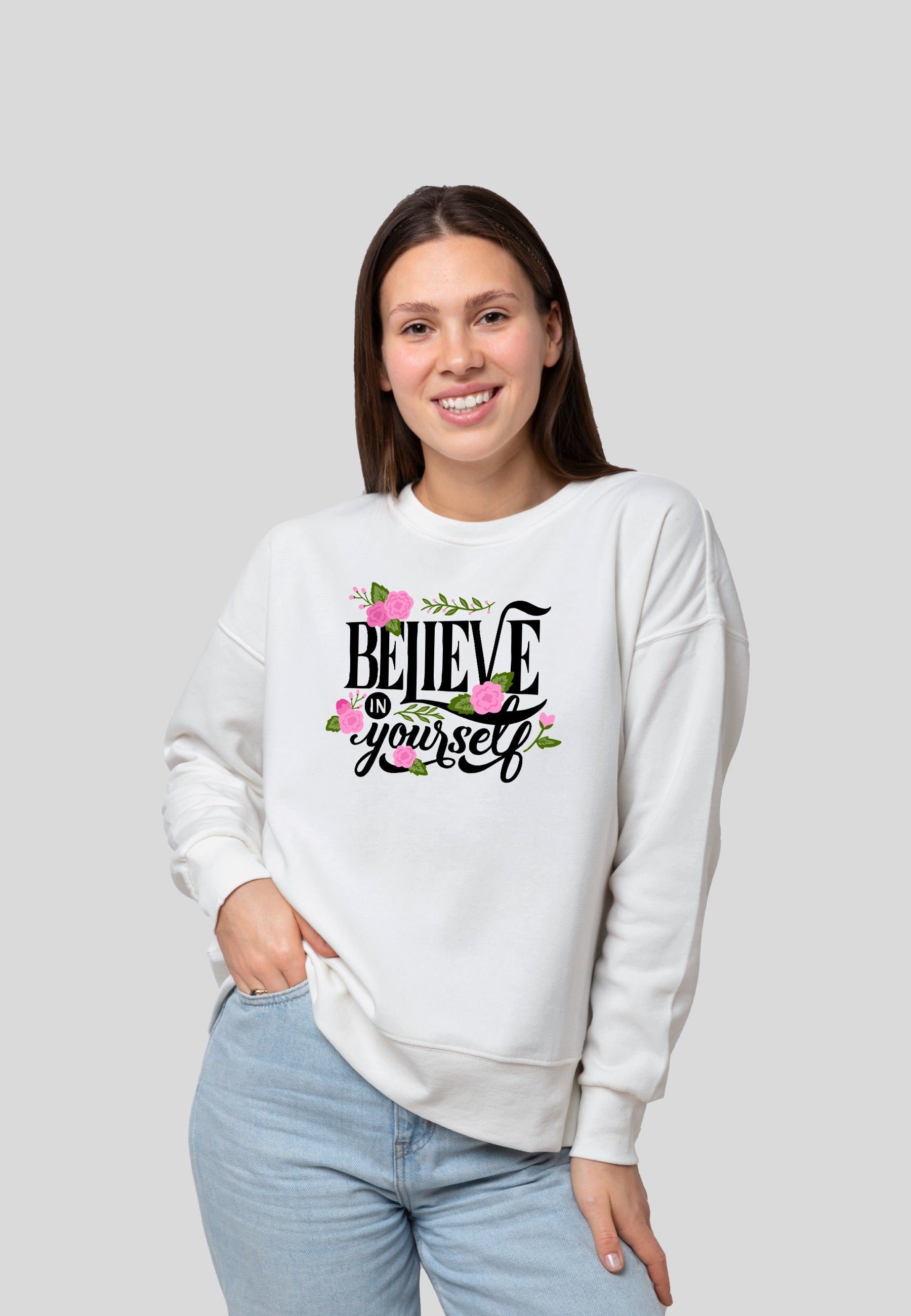 mamino Fashion Sweatshirt Believe
