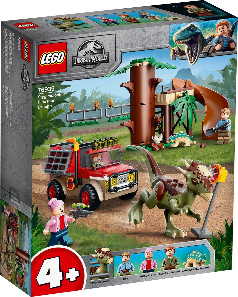LEGO® LEGO® Jurassic World : 76939 - Flucht des Stygimoloch - EOL 2022 Konstruktionsspielsteine, (Set)