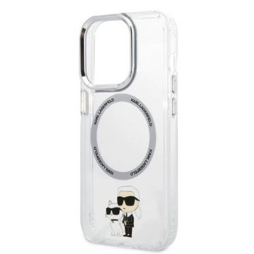 KARL LAGERFELD Handyhülle Case iPhone 14 Pro Max MagSafe kompatibel 6,7 Zoll, Kantenschutz
