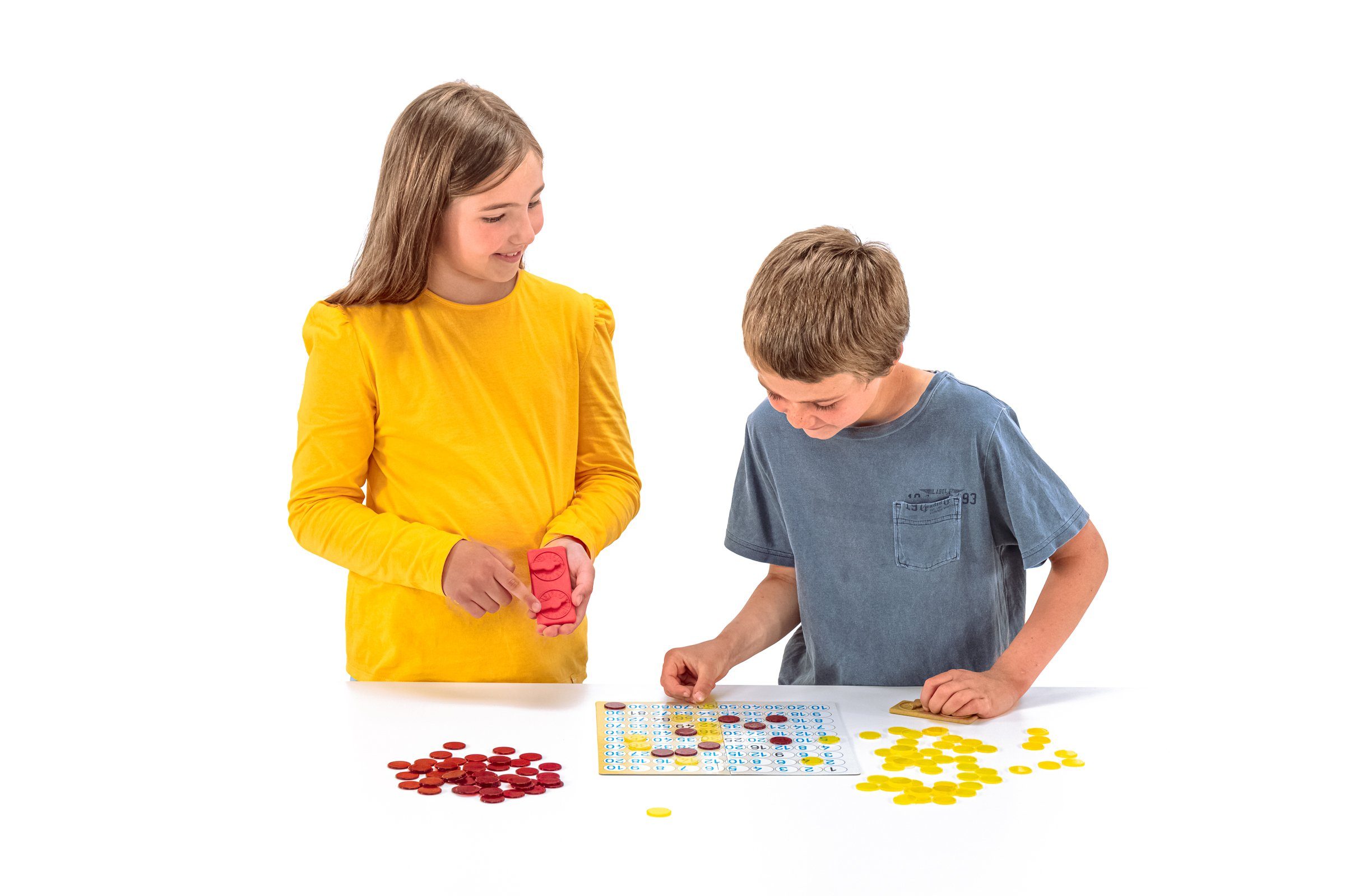 - kleines (53-St) Wissner® aktiv RE-Plastic® 1x1 Einmaleins, Spieler 2 Lernspiel lernen Mathespiel Lernspielzeug