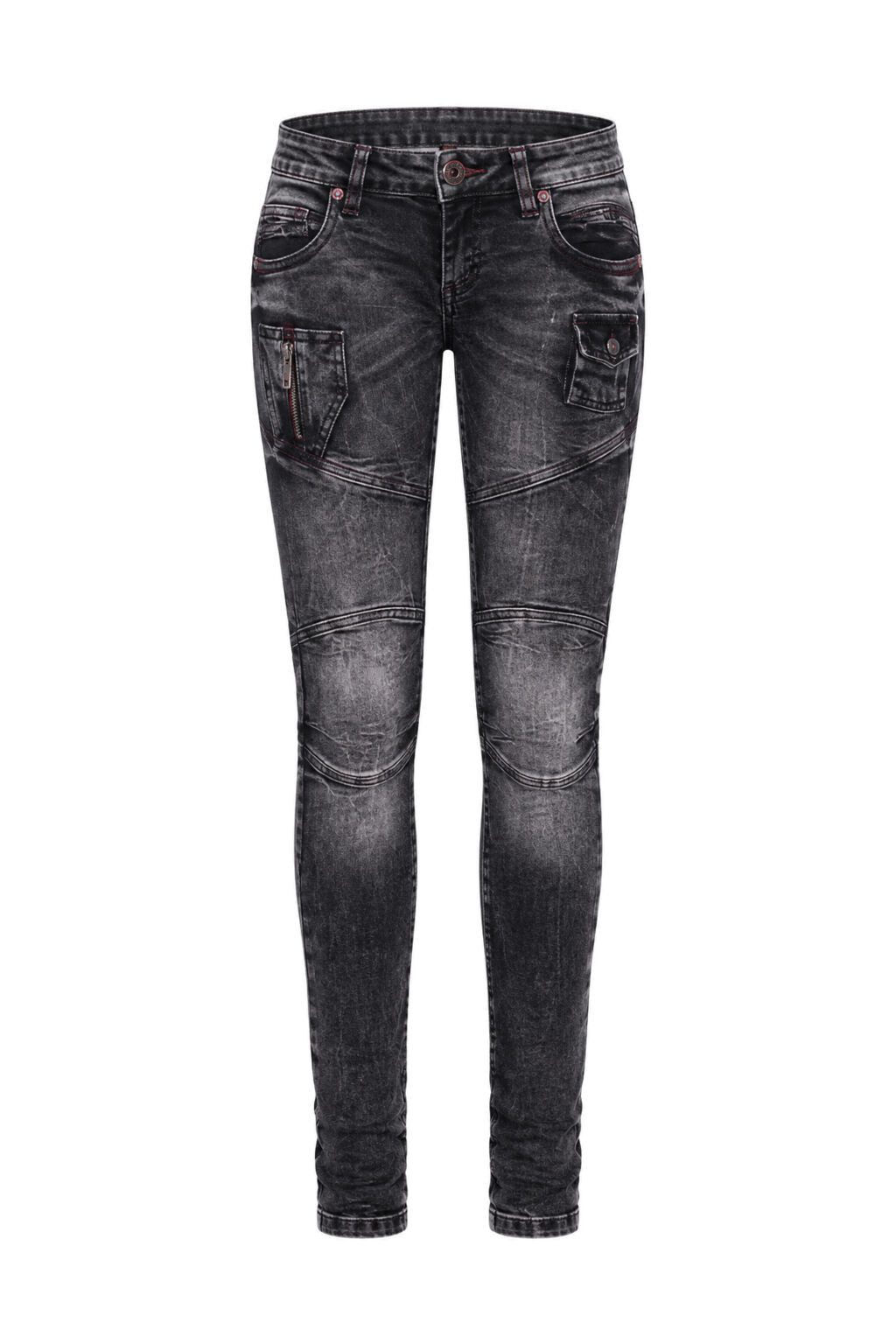 Cipo & Baxx Slim-fit-Jeans DENIM mit modischen Ziernähten, WD358 – Bild 2 von 5
