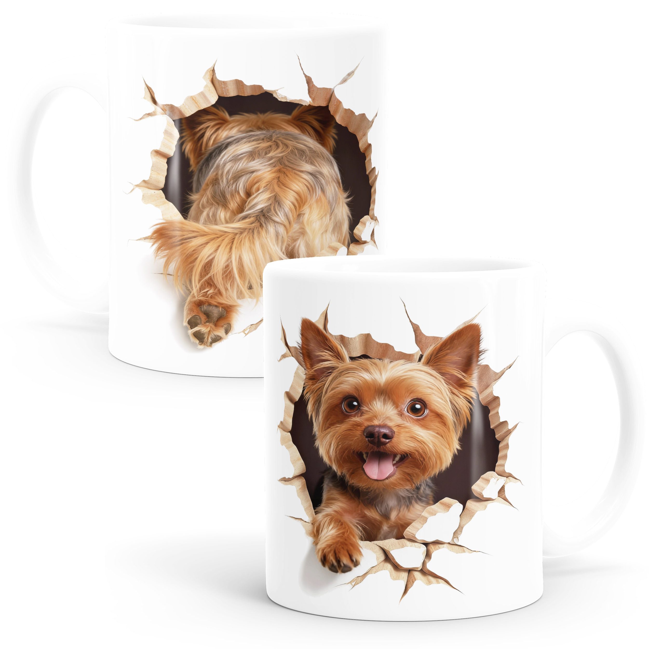 MoonWorks Tasse Tasse für Yorkshire Terrier-Halter Geschenk Hundebesitzer Tierfreunde, Keramik