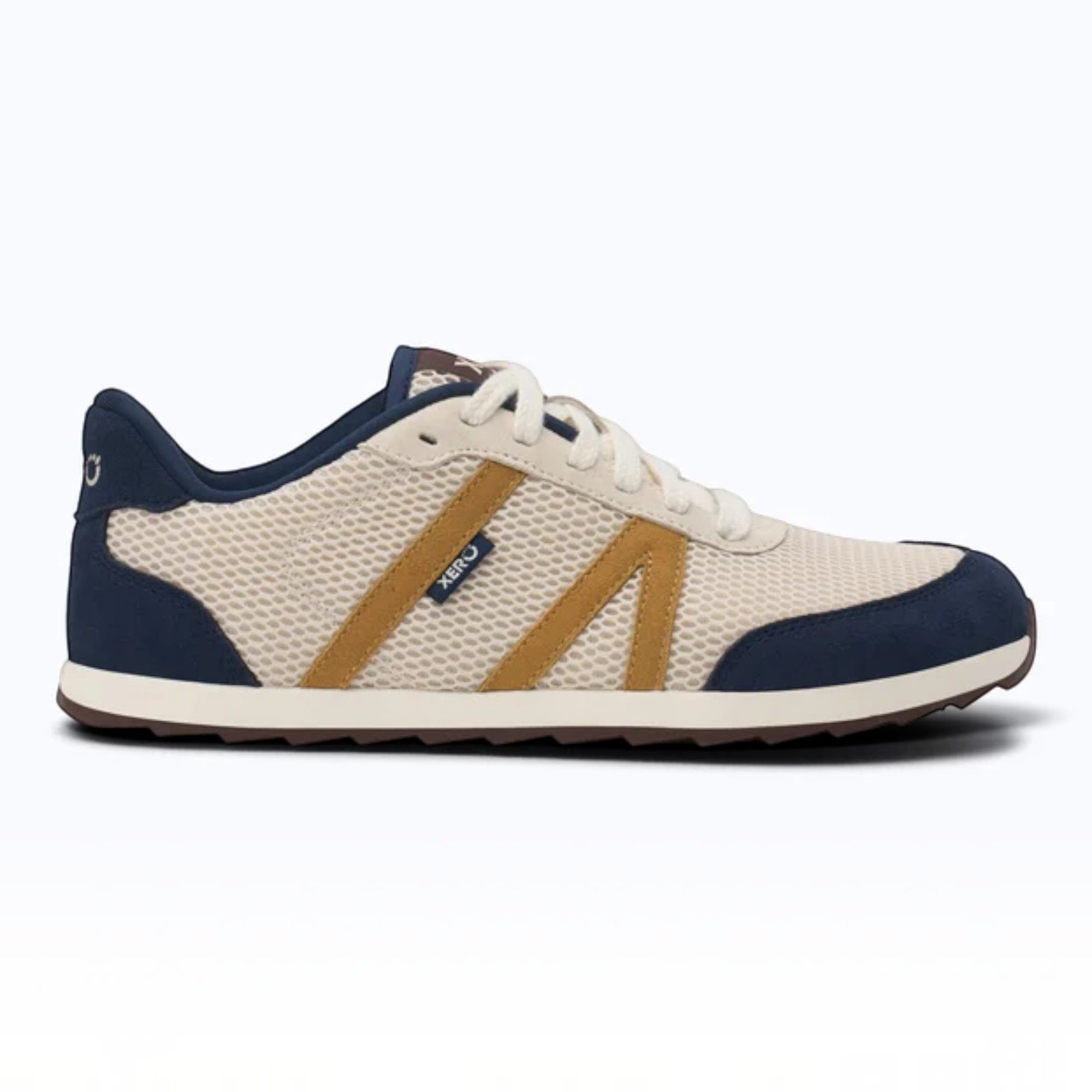 Xero Shoes Barfussschuhe Wynn (flexible Sohle, breite Zehenbox) beige/navyblau Sneaker