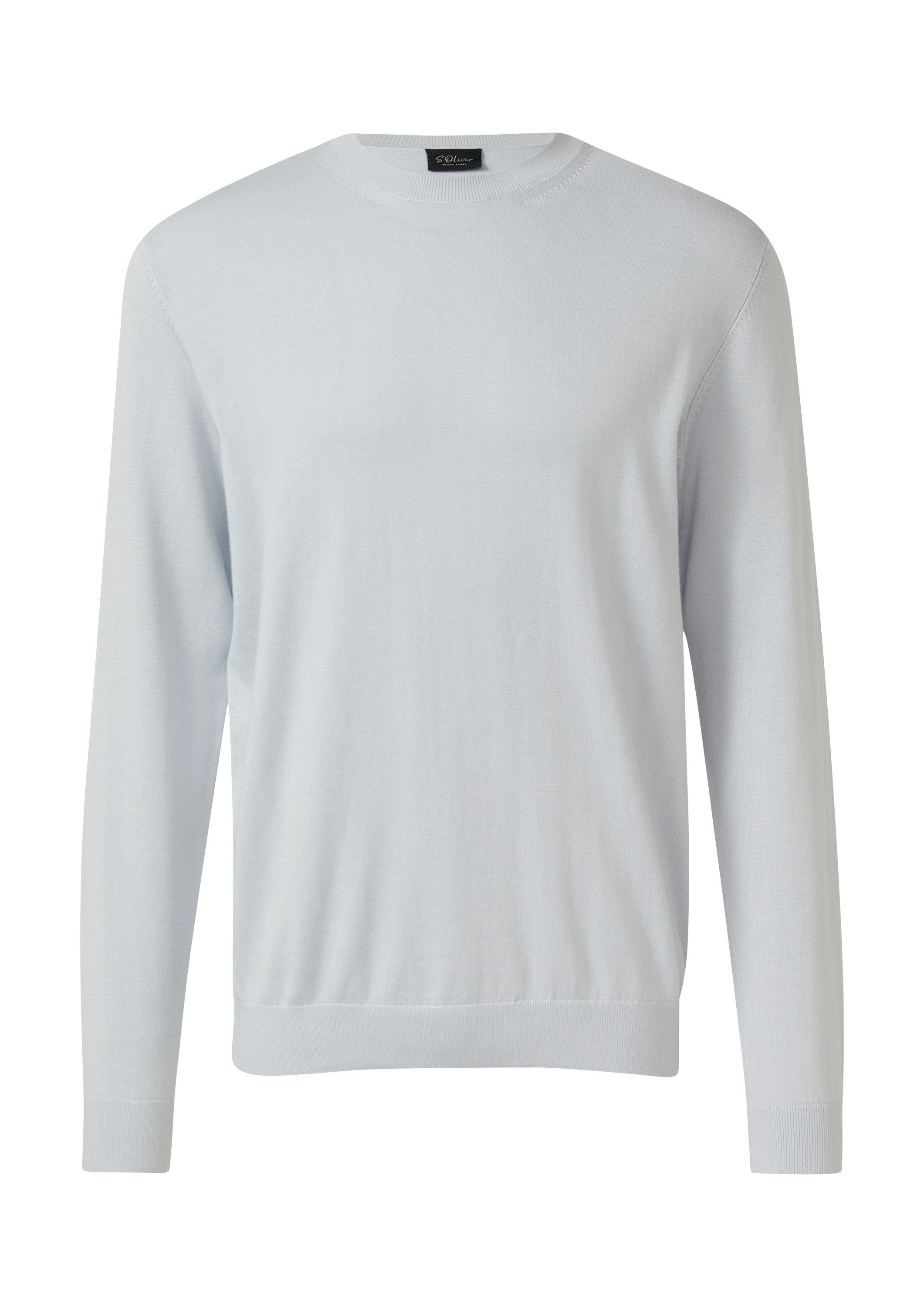 s.Oliver Longpullover Strickpullover Edler Feinstrick-Pullover aus Baumwoll günstig online kaufen