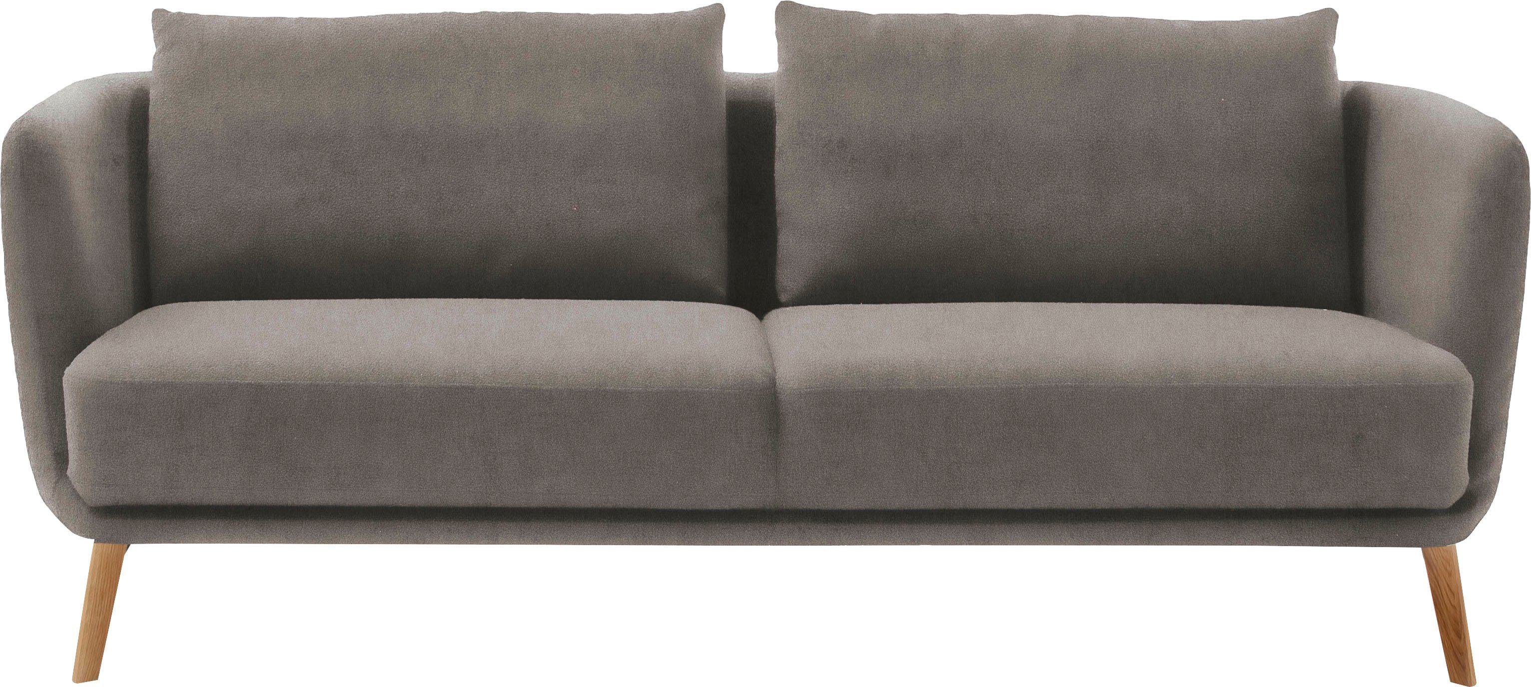 SCHÖNER WOHNEN-Kollektion 3-Sitzer Pearl - 5 Jahre Hersteller-Garantie, auch in Bouclé, Maße (B/H/T): 210/71/91 cm, Füße Massivholz