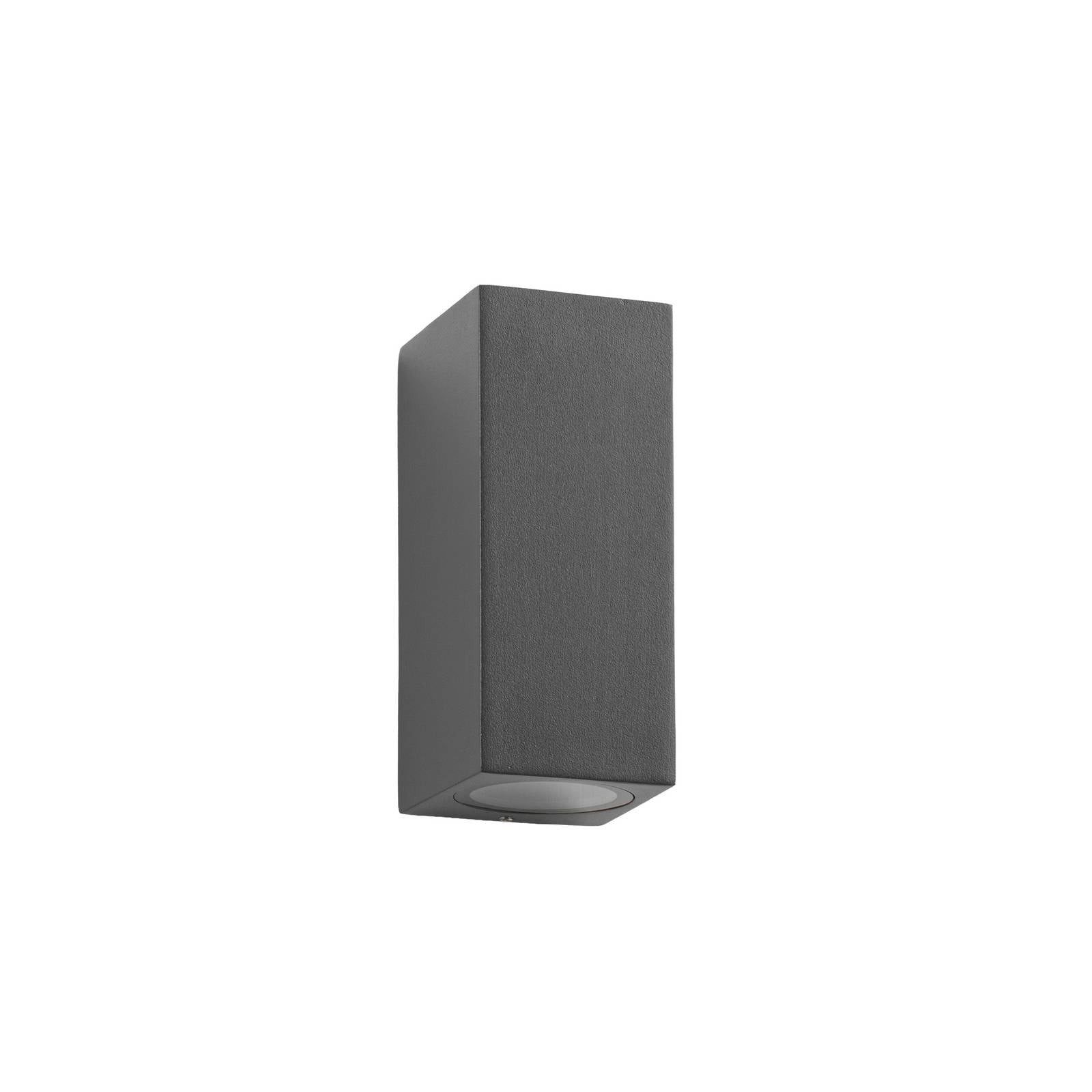 Lucande Außen-Wandleuchte Xava, Metall, Schwarz IP65, 2 x 10 W LED
