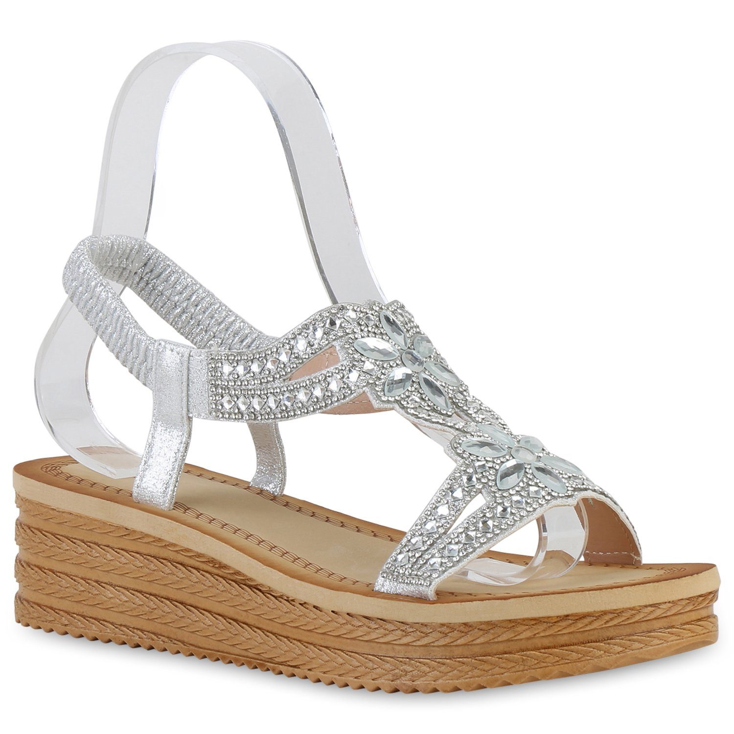 VAN HILL 840249 Keilsandalette Schuhe