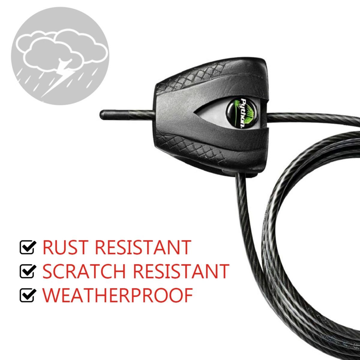 Master Lock Zahlenkabelschloss Python anpassbares Kabelschloss 5mm 8417EURDPRO