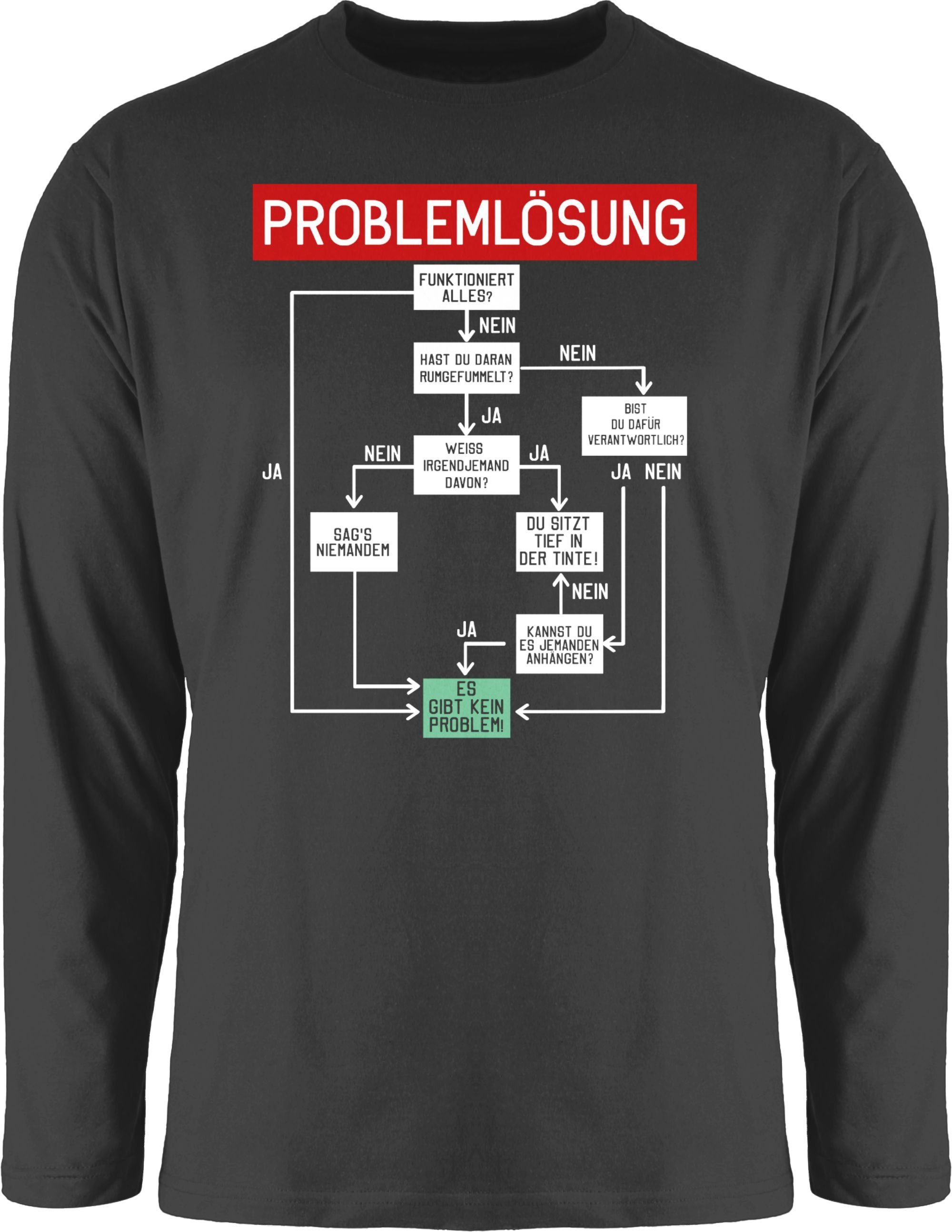 Rundhalsshirt Problemlösung - weiß