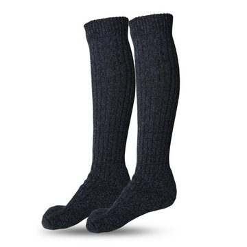 Sonia Originelli Norwegersocken 3 Paar Kniestrümpfe Frottee Sohle Wolle Marine 3er-Set