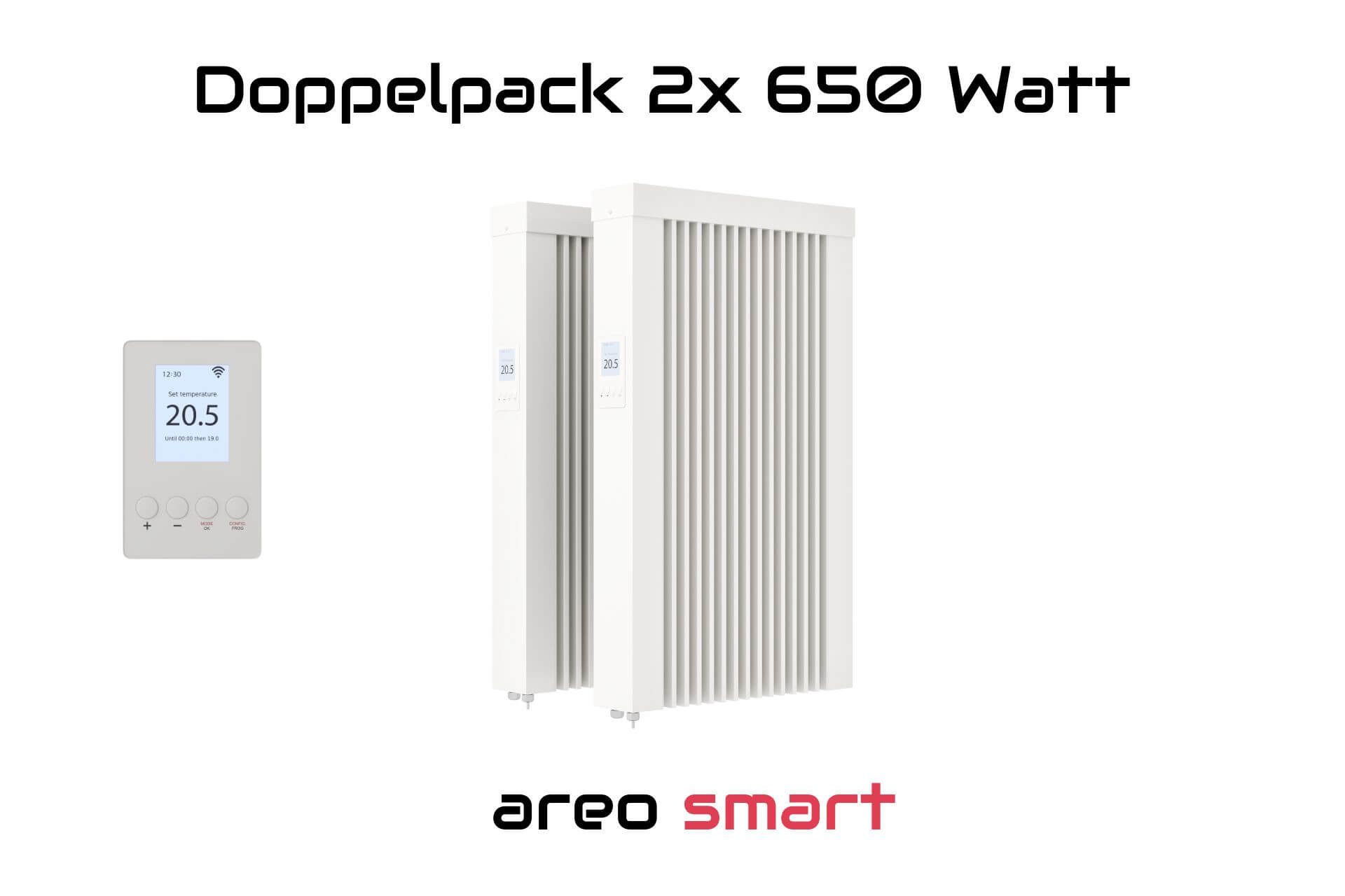 eVARMO Elektro-Heizkörper Paketset Flächenspeicherheizung areo smart günstig online kaufen