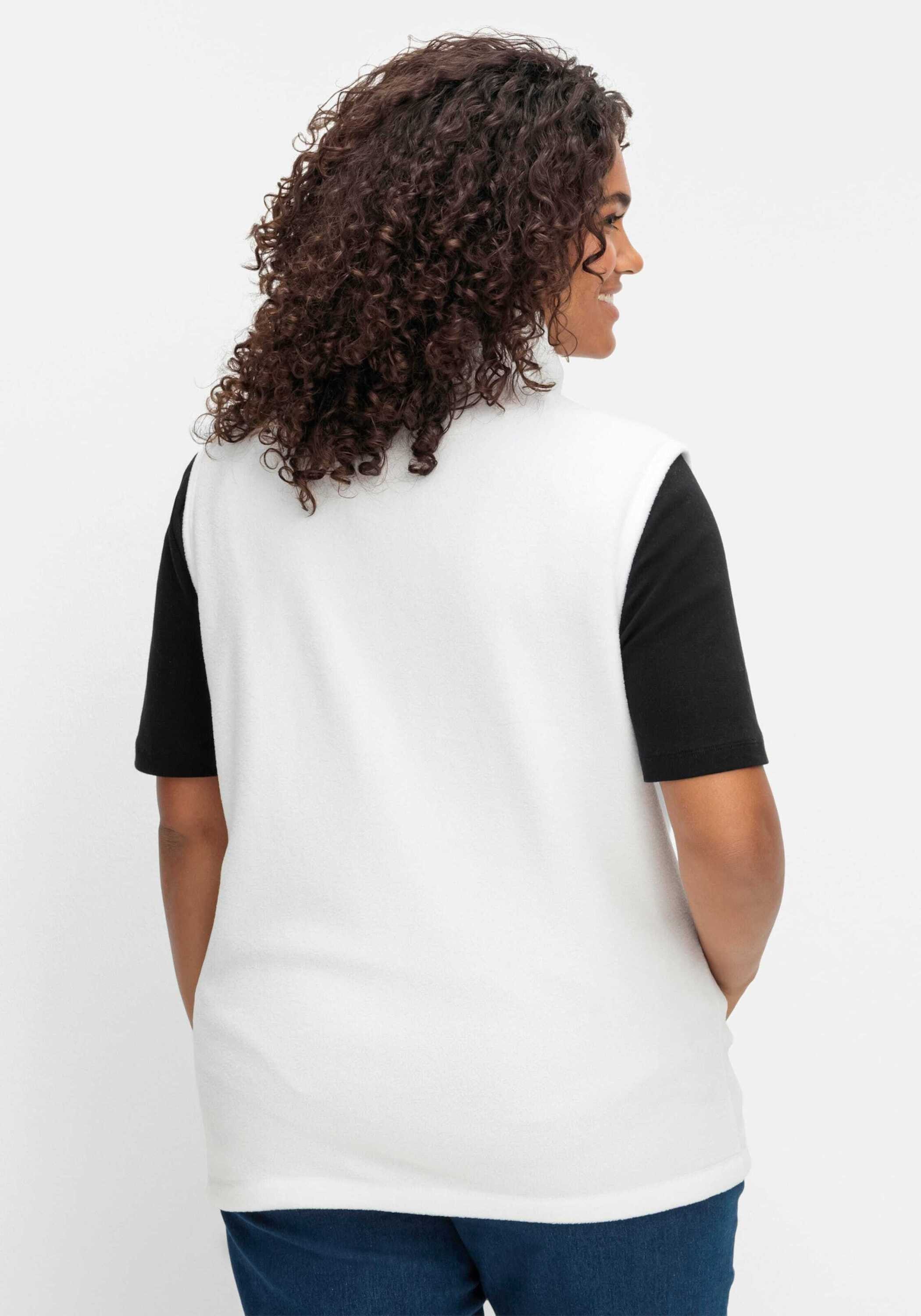 Sieh an! Fleeceweste Fleece-Weste Länge ca. 70 cm