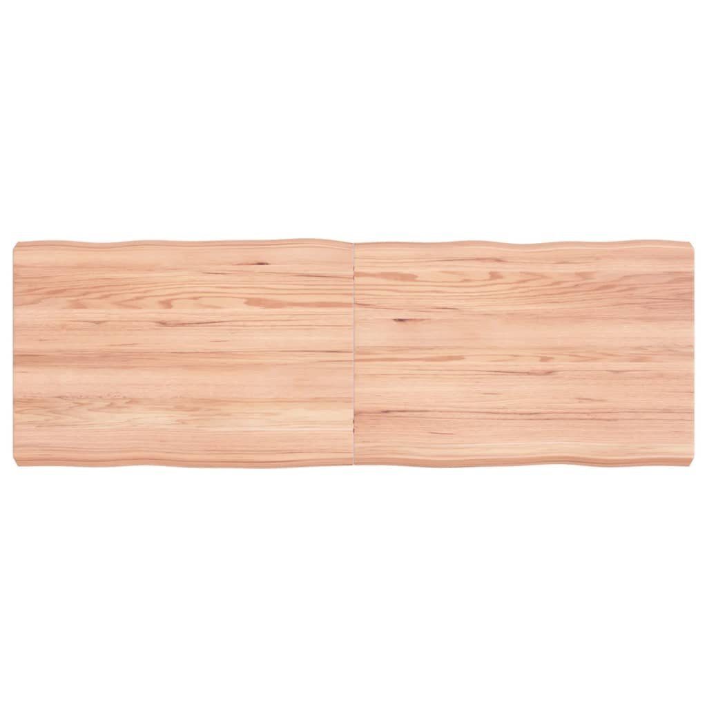 furnicato Tischplatte 120x40x(2-6) cm Massivholz Behandelt Baumkante (1 St)