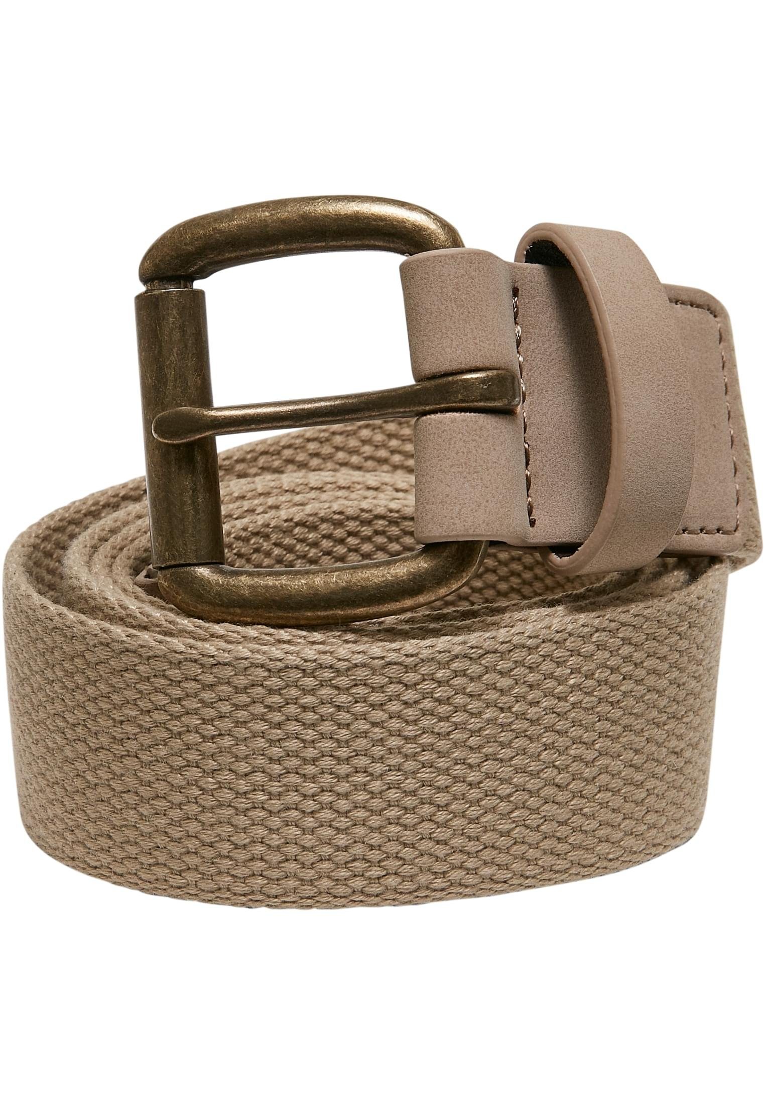 URBAN CLASSICS Hüftgürtel Accessoires Belt beige Eyelet Canvas