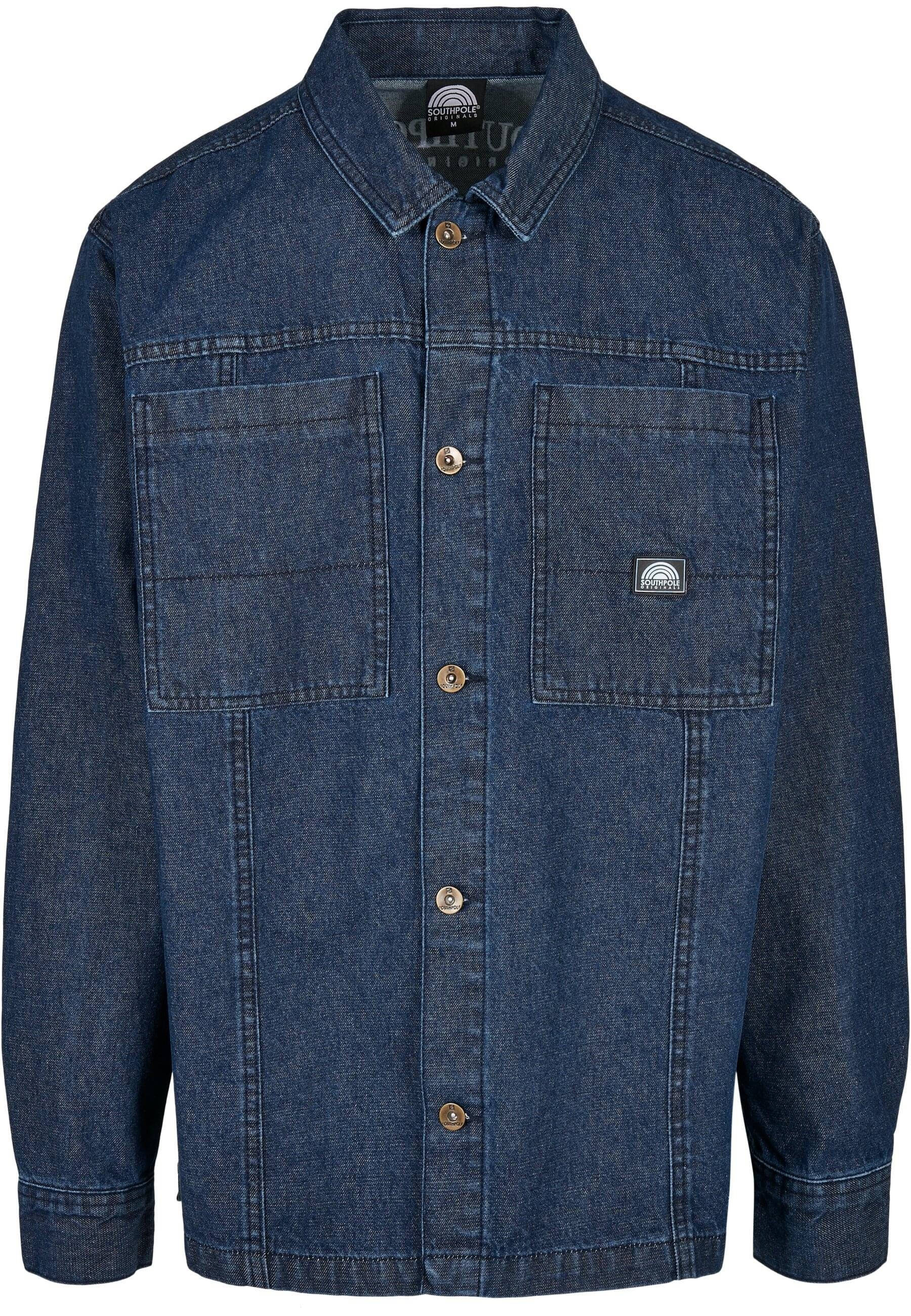 Southpole Langarmhemd Southpole Herren Southpole Oversized Denim Shirt (1-tlg)