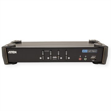 Aten CS1764A KVM Switch DVI, USB, Audio, USB-Hub, 4 Ports Computer-Adapter